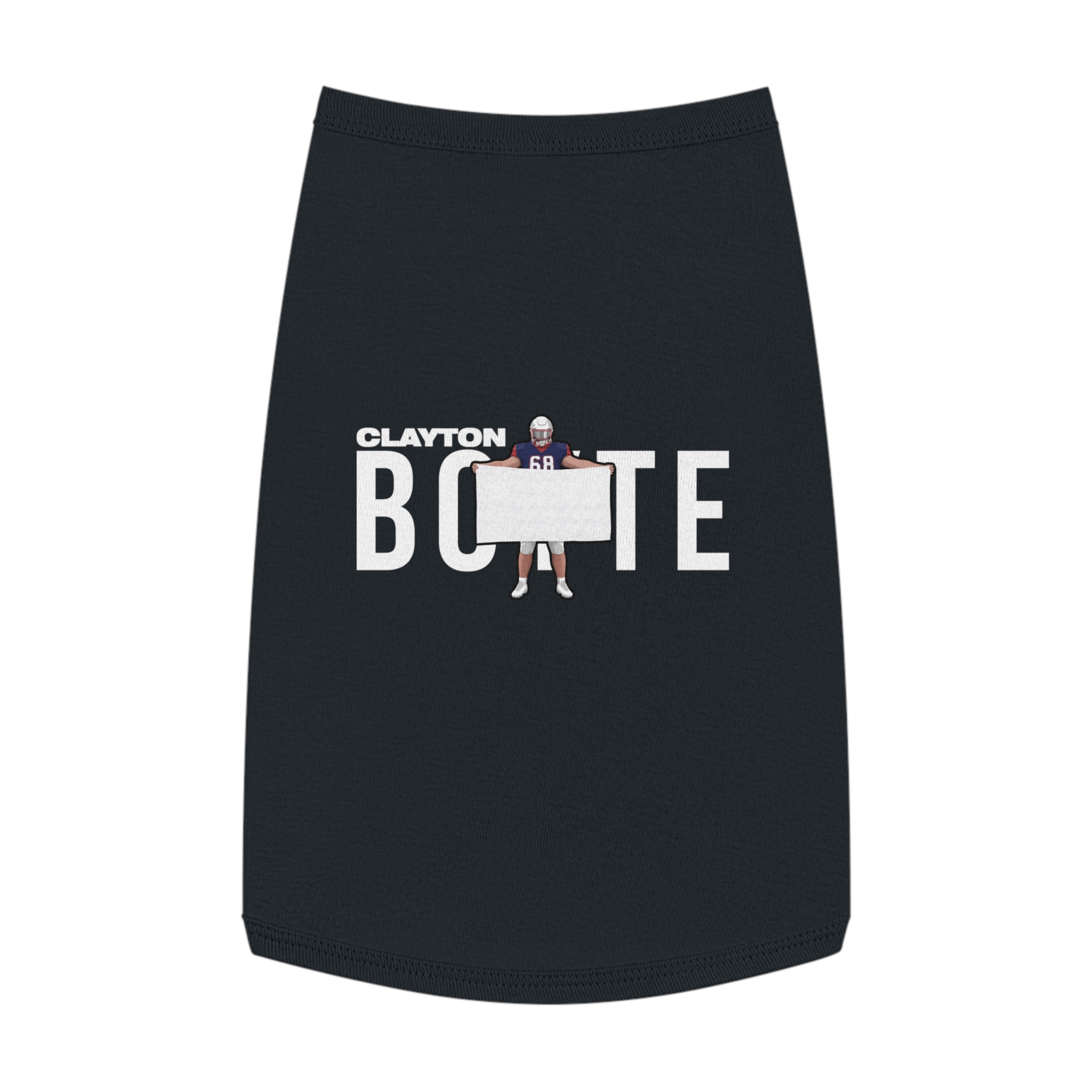 Pet Tank Top — character_player_name in Black