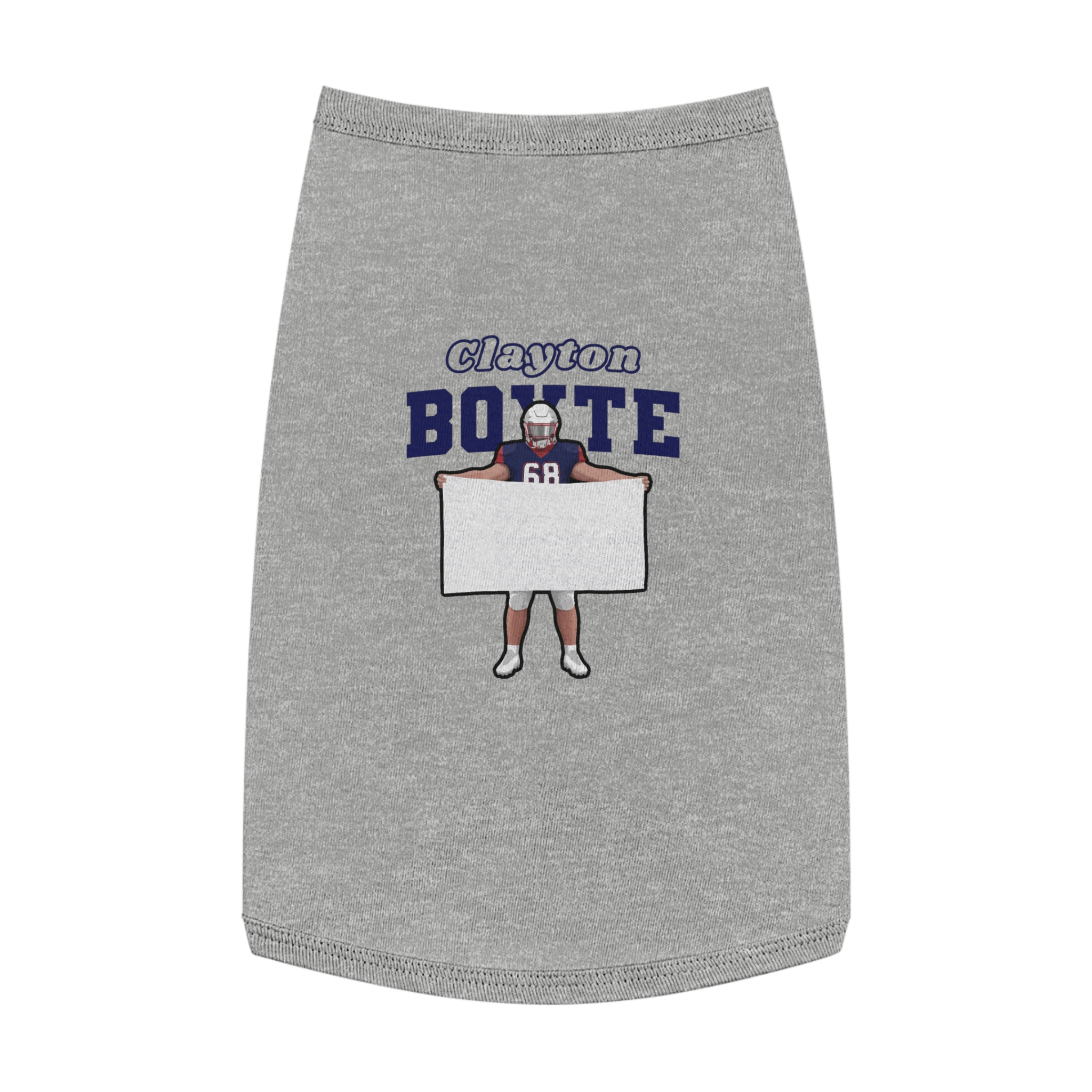 Pet Tank Top — character_name_arch in White