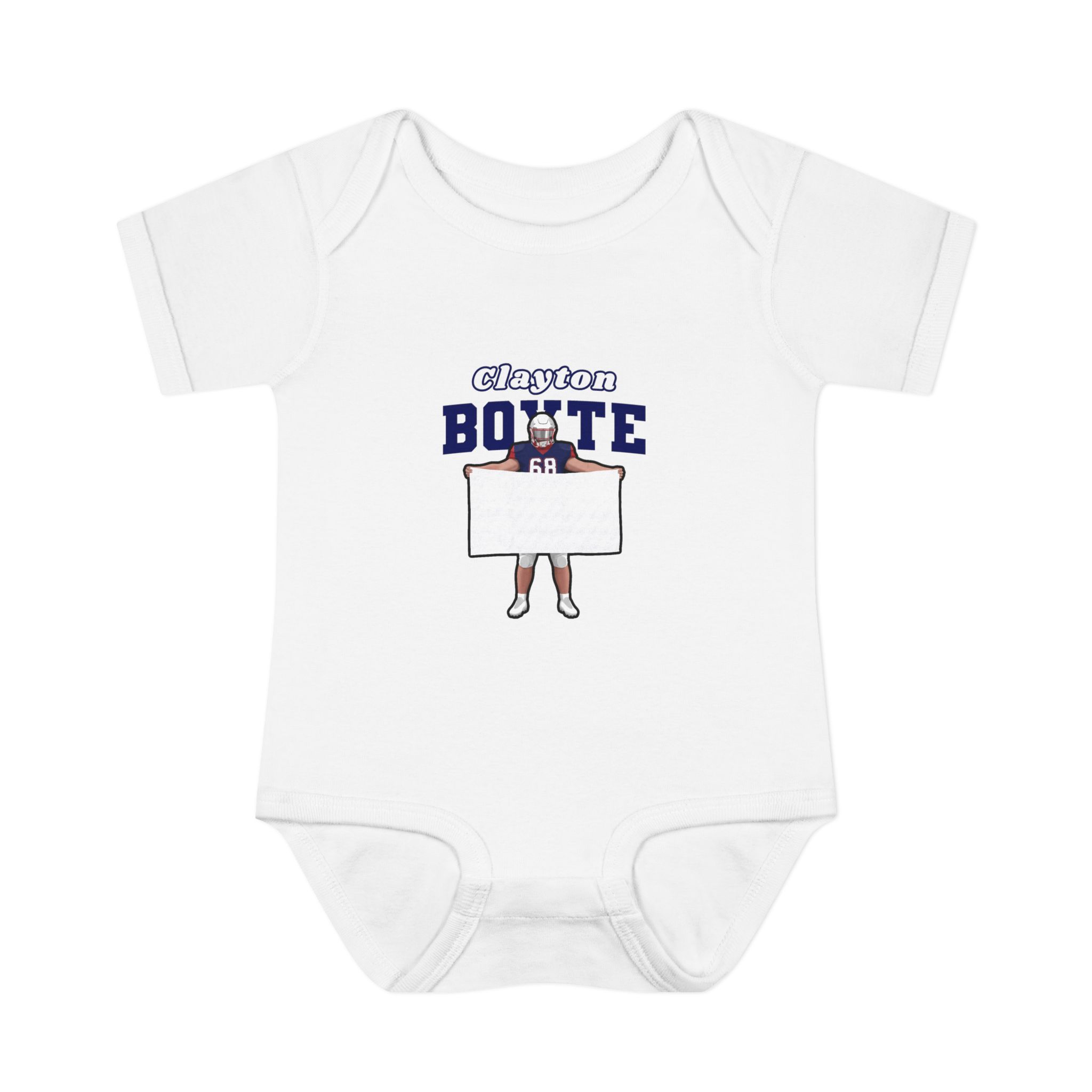 Baby Onesie — character_name_arch in White