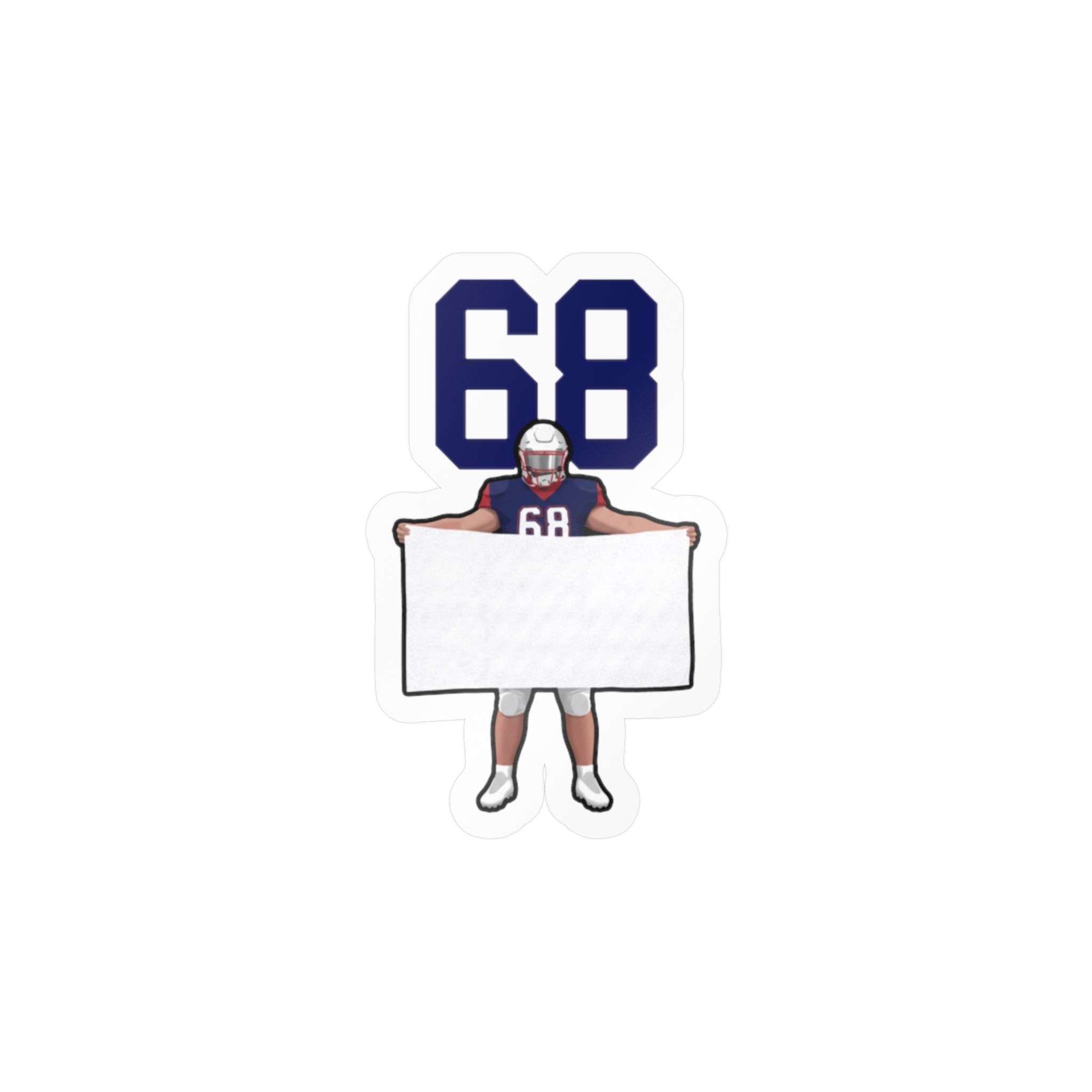Vinyl Sticker — character_number_top in Classic