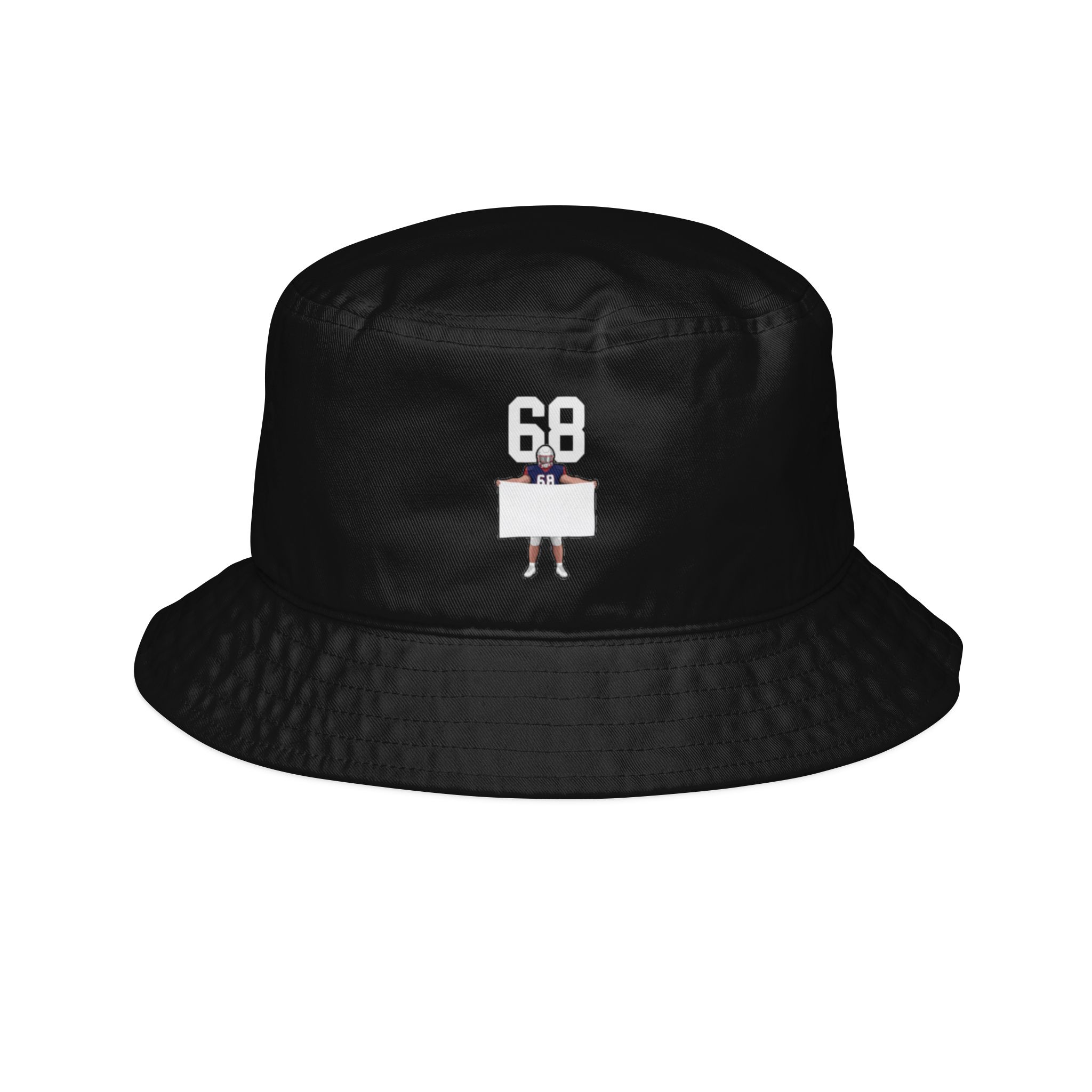 Bucket Hat — character_number_top in Black