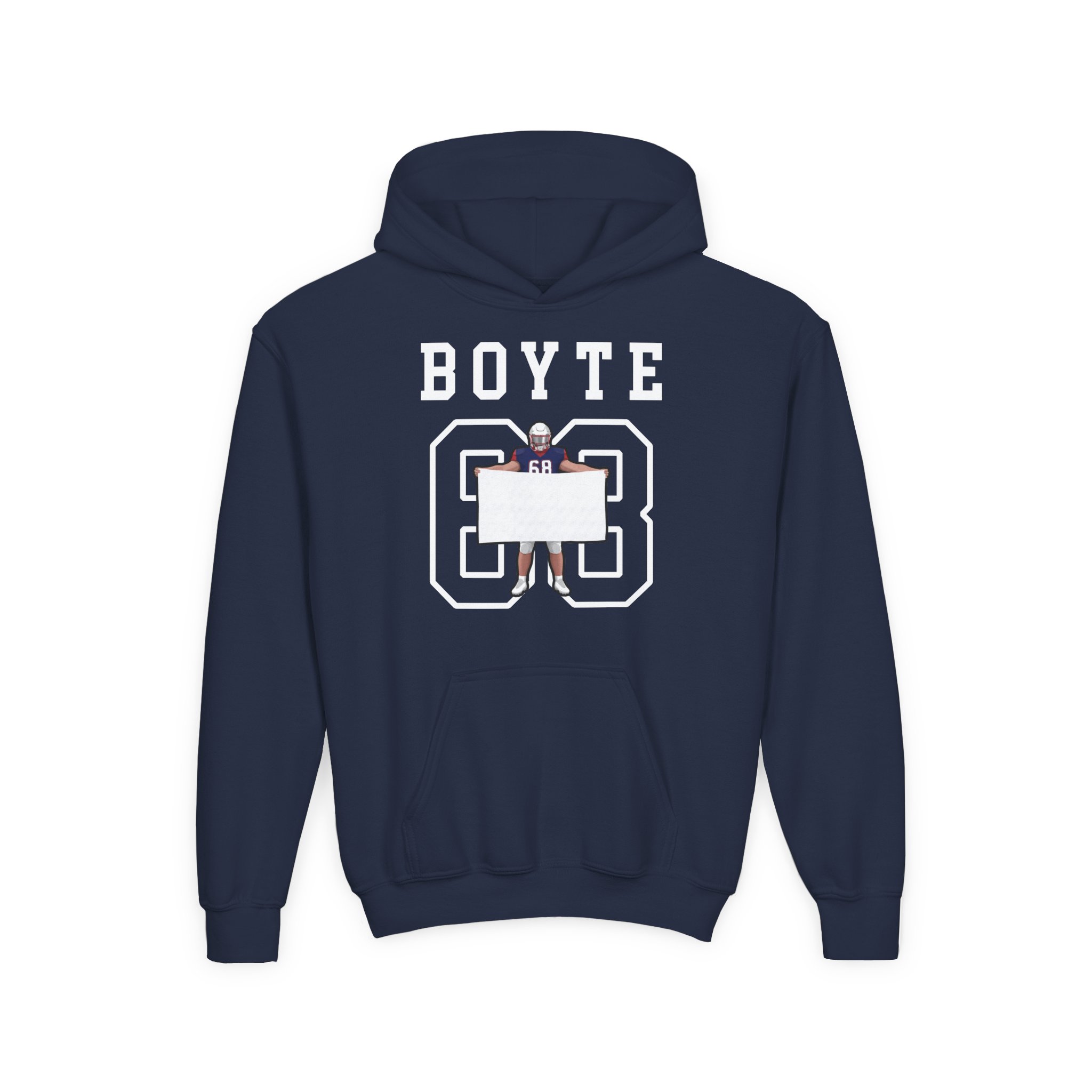 Youth Hoodie — character_shirsey in Navy