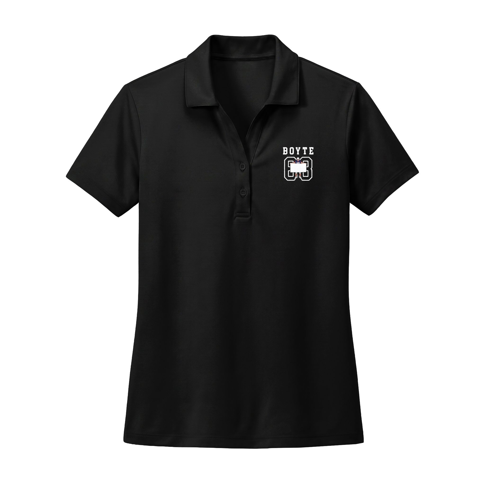 Women's Polo — character_shirsey in Black