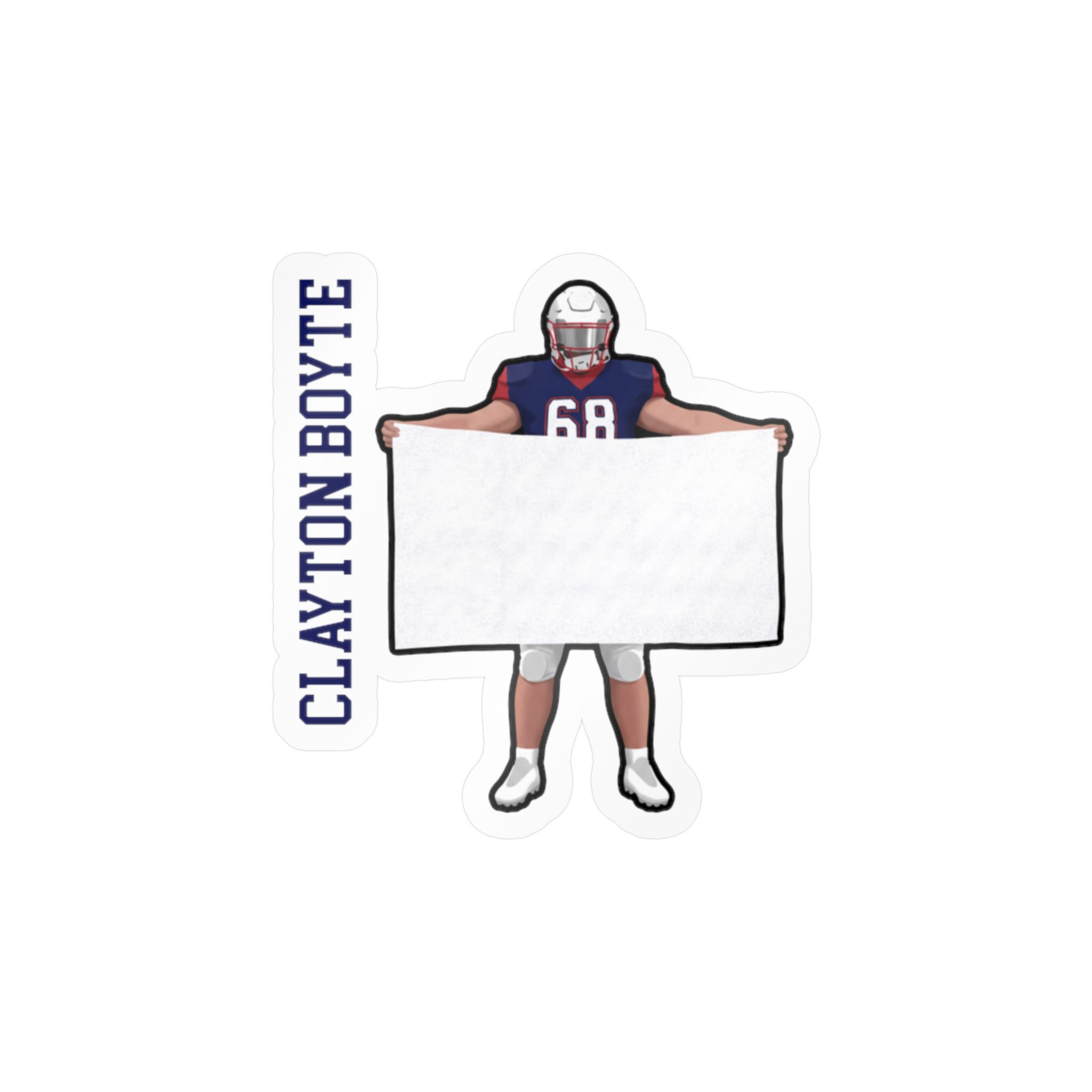 Vinyl Sticker — character_name_vertical in Classic