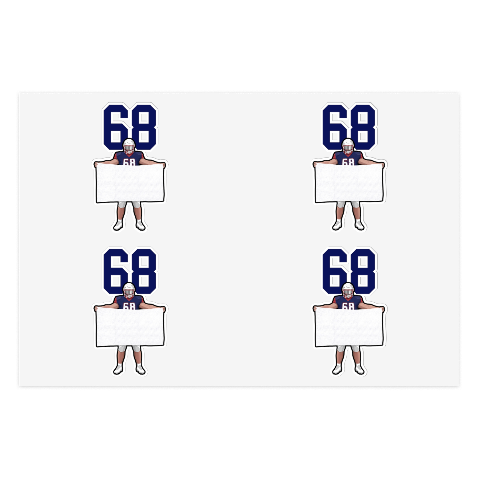 Sticker Sheet — character_number_top in Classic