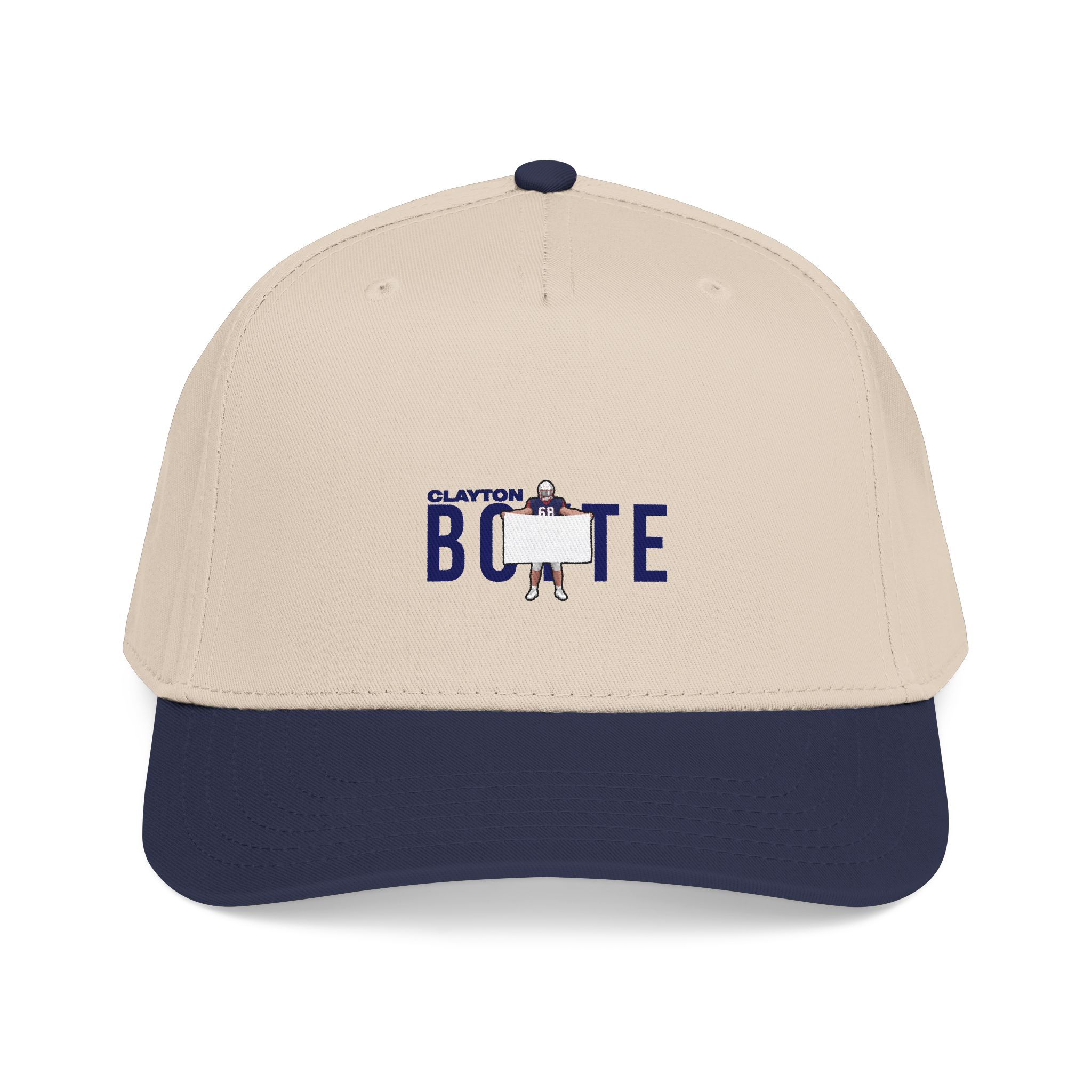 Baseball Cap — character_player_name in Navy / Natural