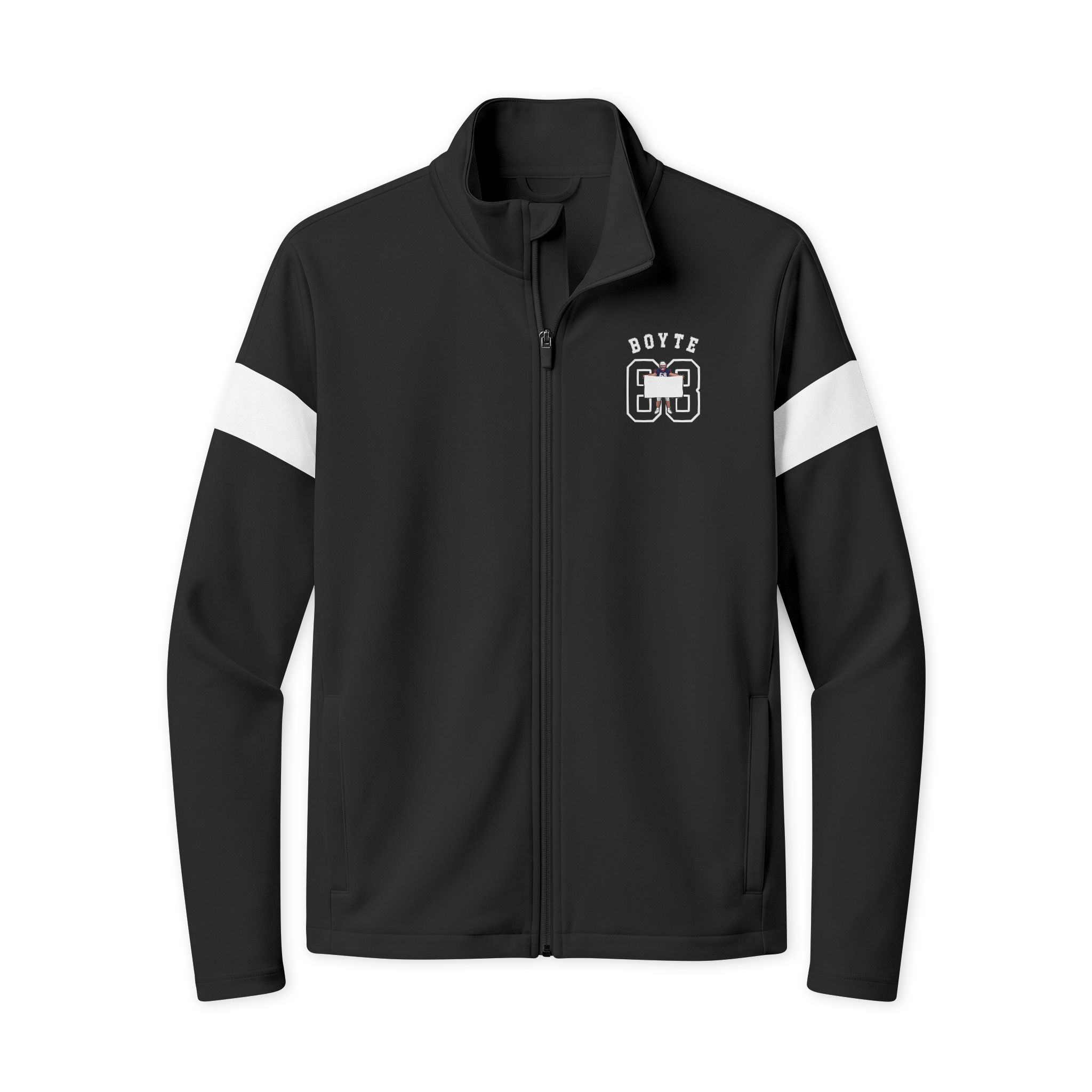 Travel Full-Zip Jacket — character_shirsey_arch in Black/ White