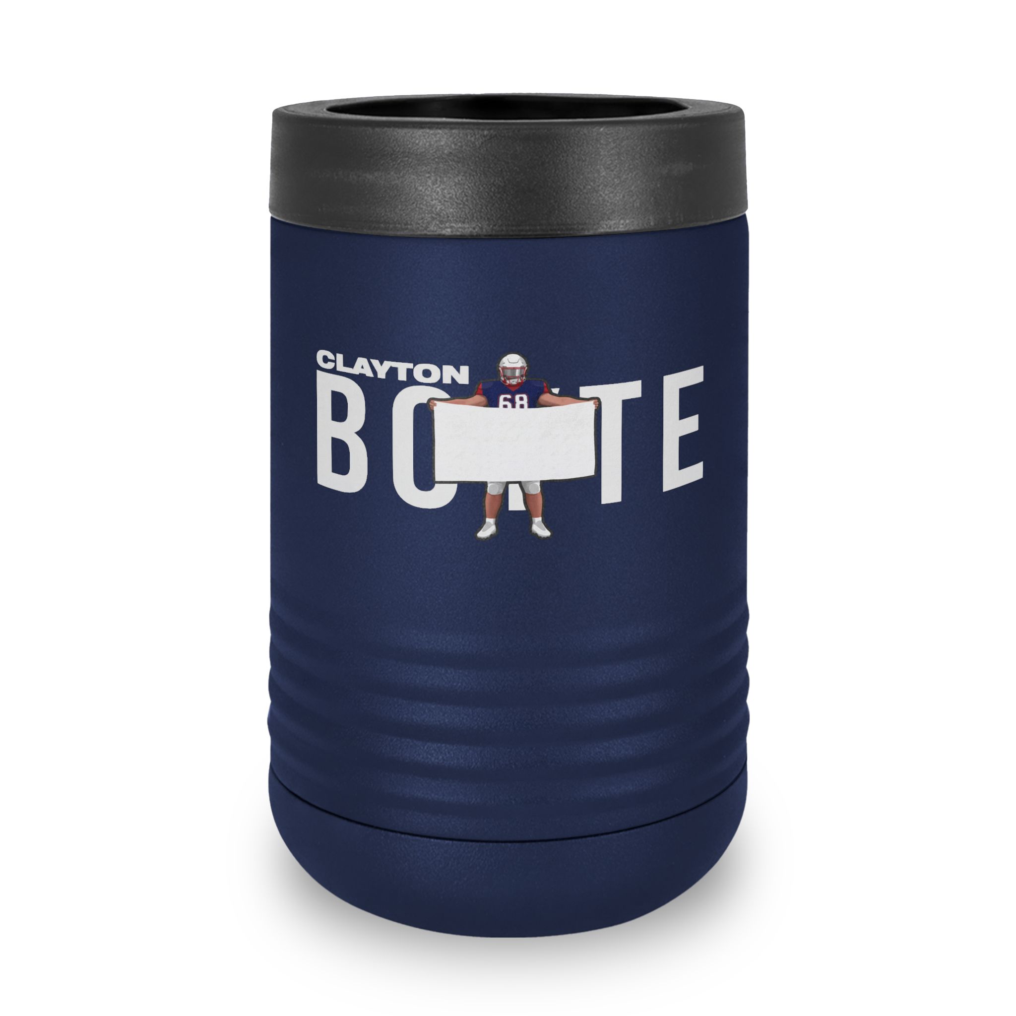 Stainless Can Cooler — character_player_name in Navy