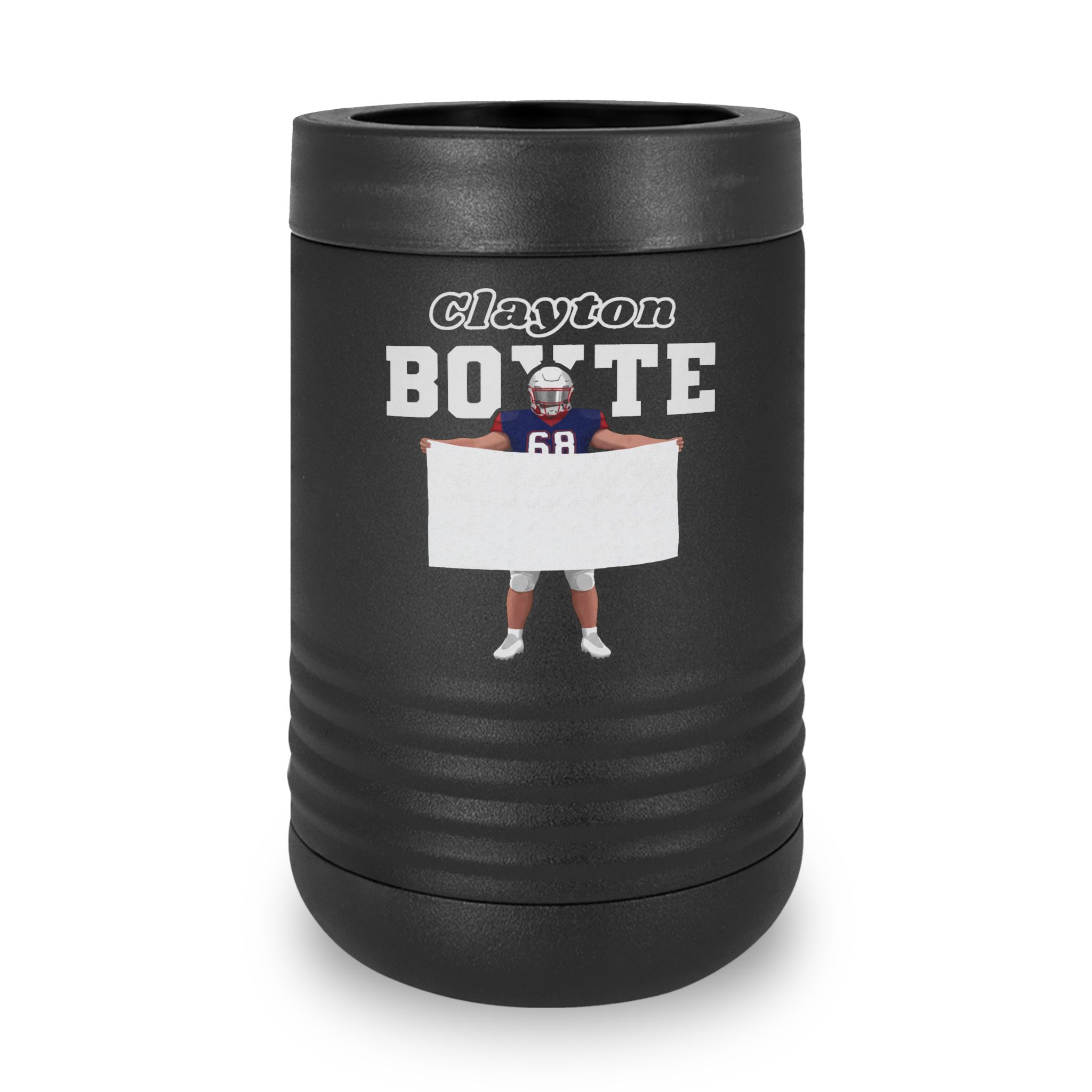 Stainless Can Cooler — character_name_arch in Black