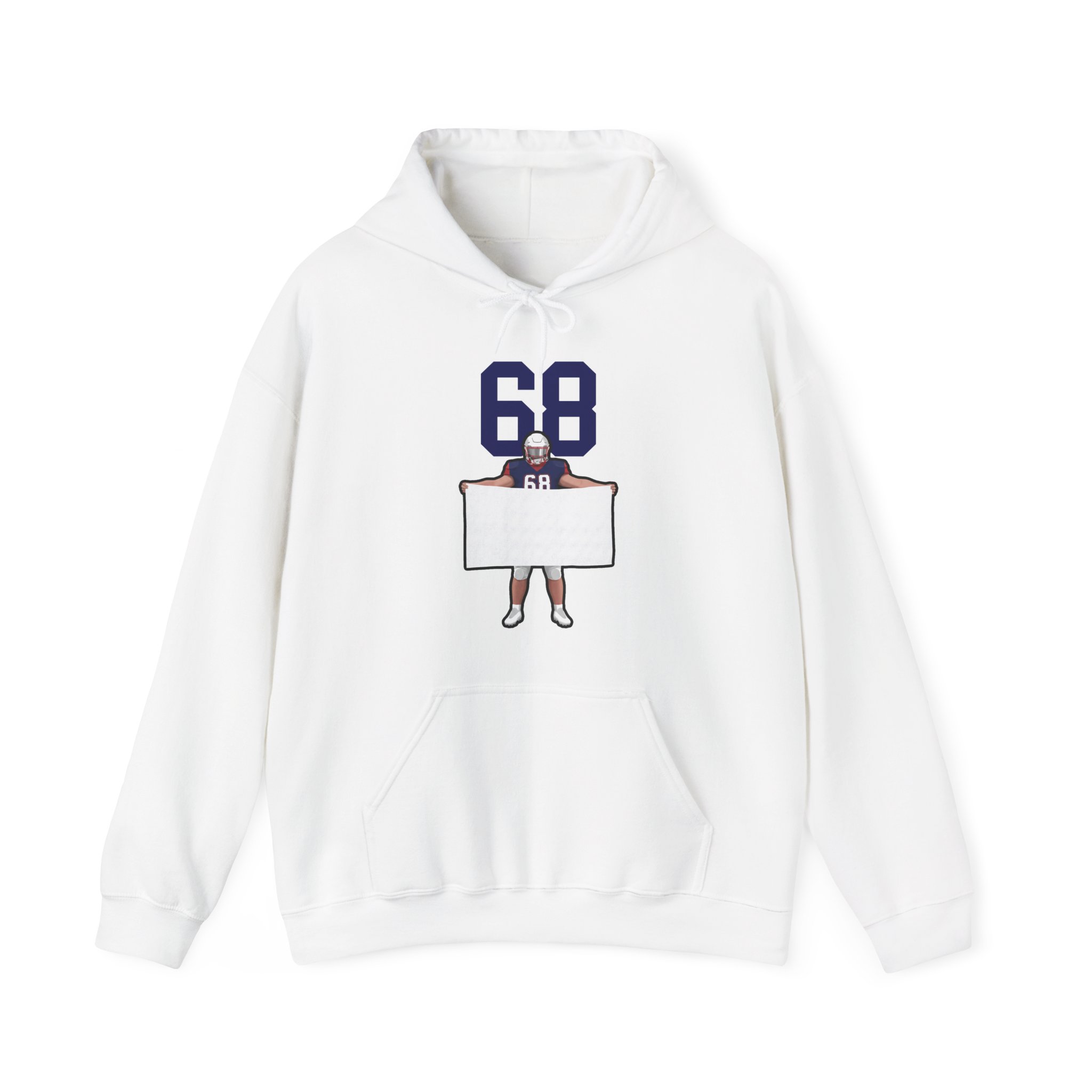Hoodie — character_number_top in White