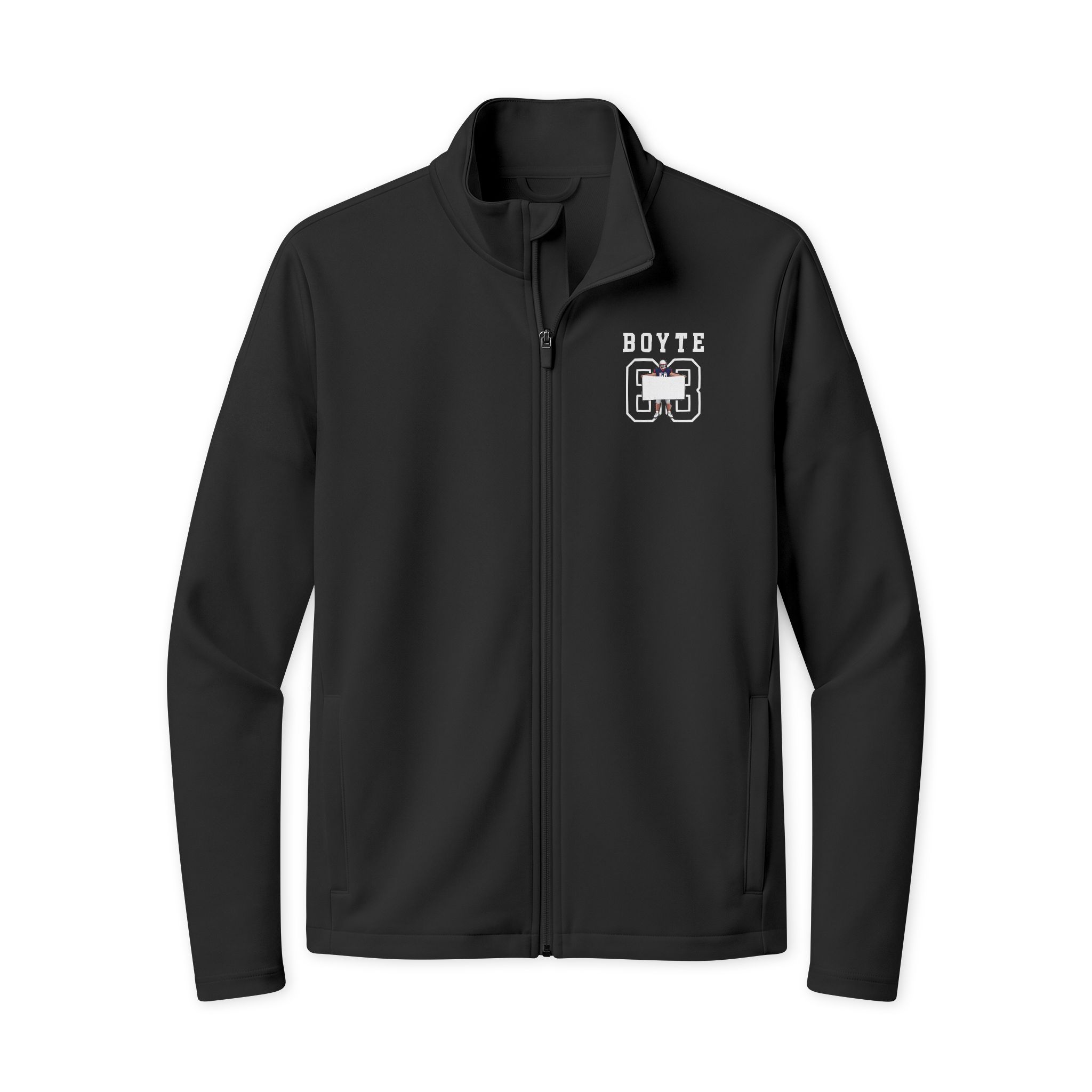 Travel Full-Zip Jacket — character_shirsey in Black/ Black