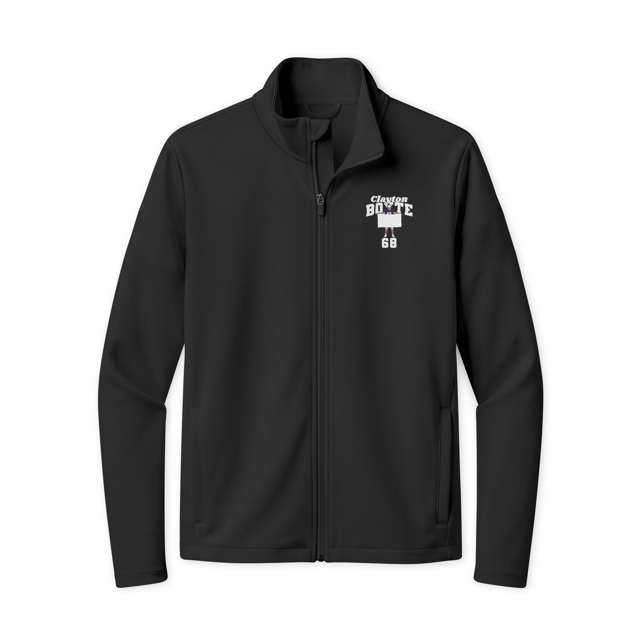 Travel Full-Zip Jacket — character_signature_arch in Black/ Black