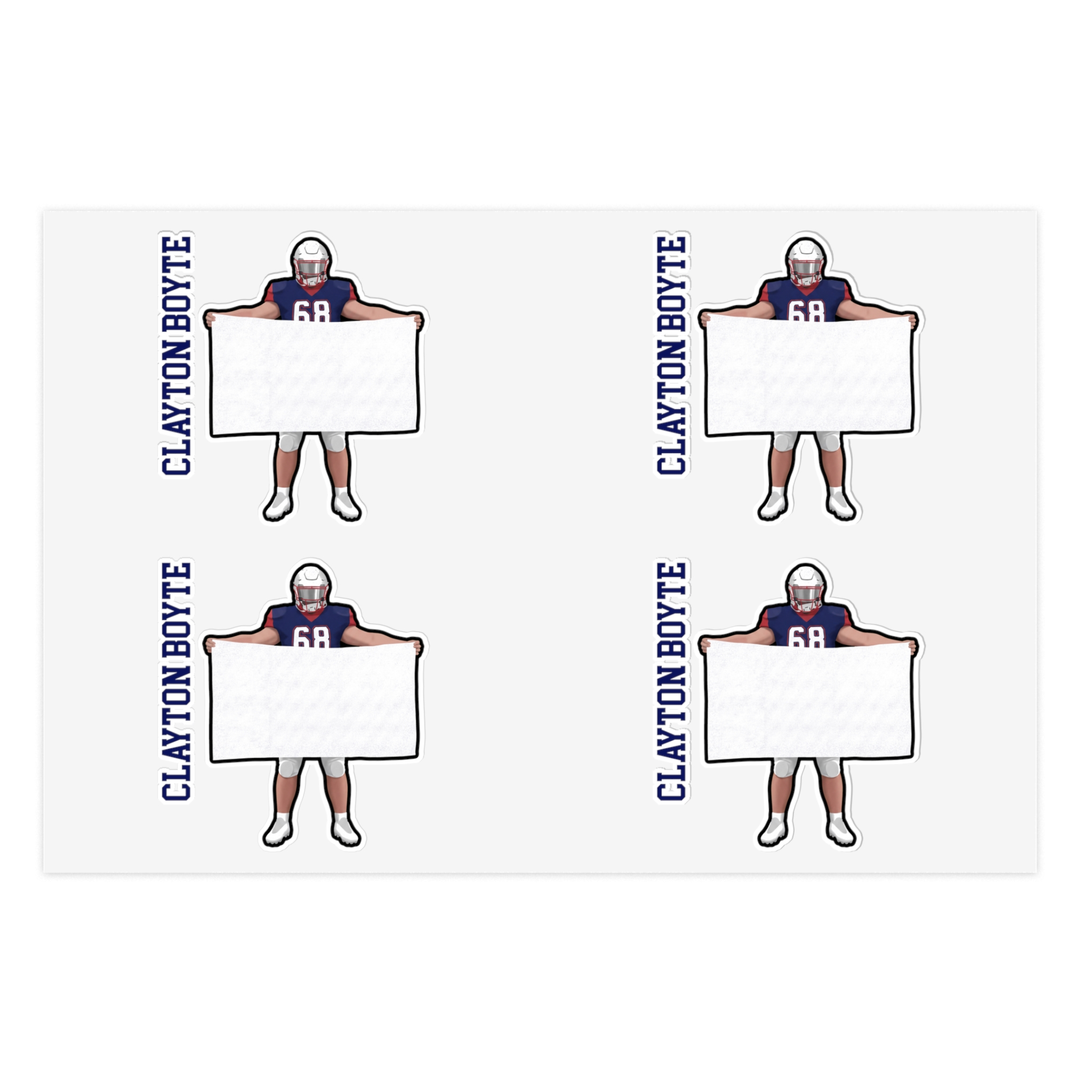Sticker Sheet — character_name_vertical in Classic