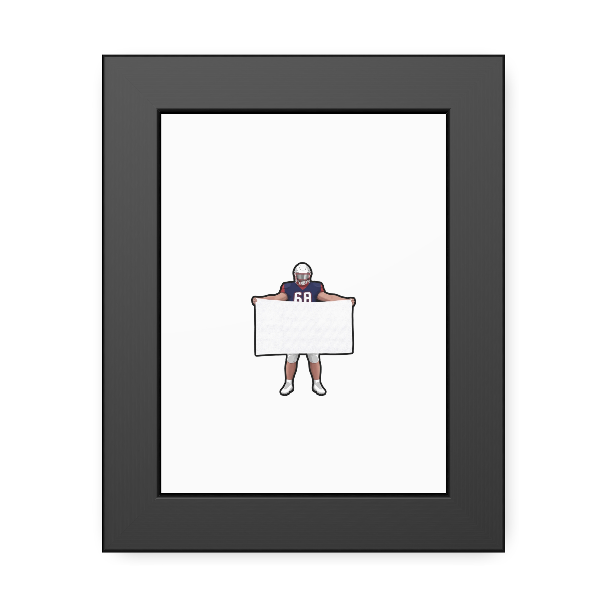 Framed Poster — character_shirsey in Black