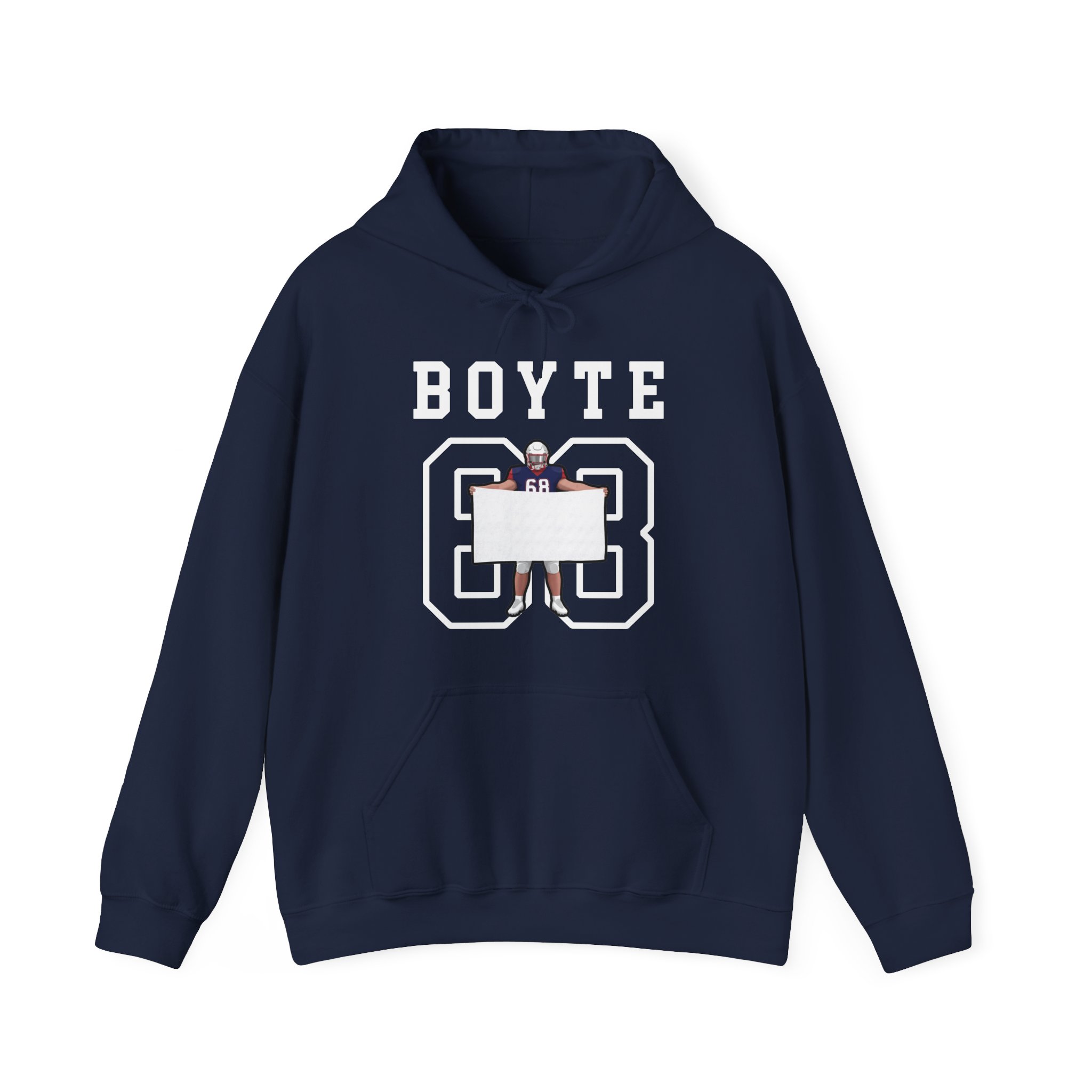 Hoodie — character_shirsey in Navy