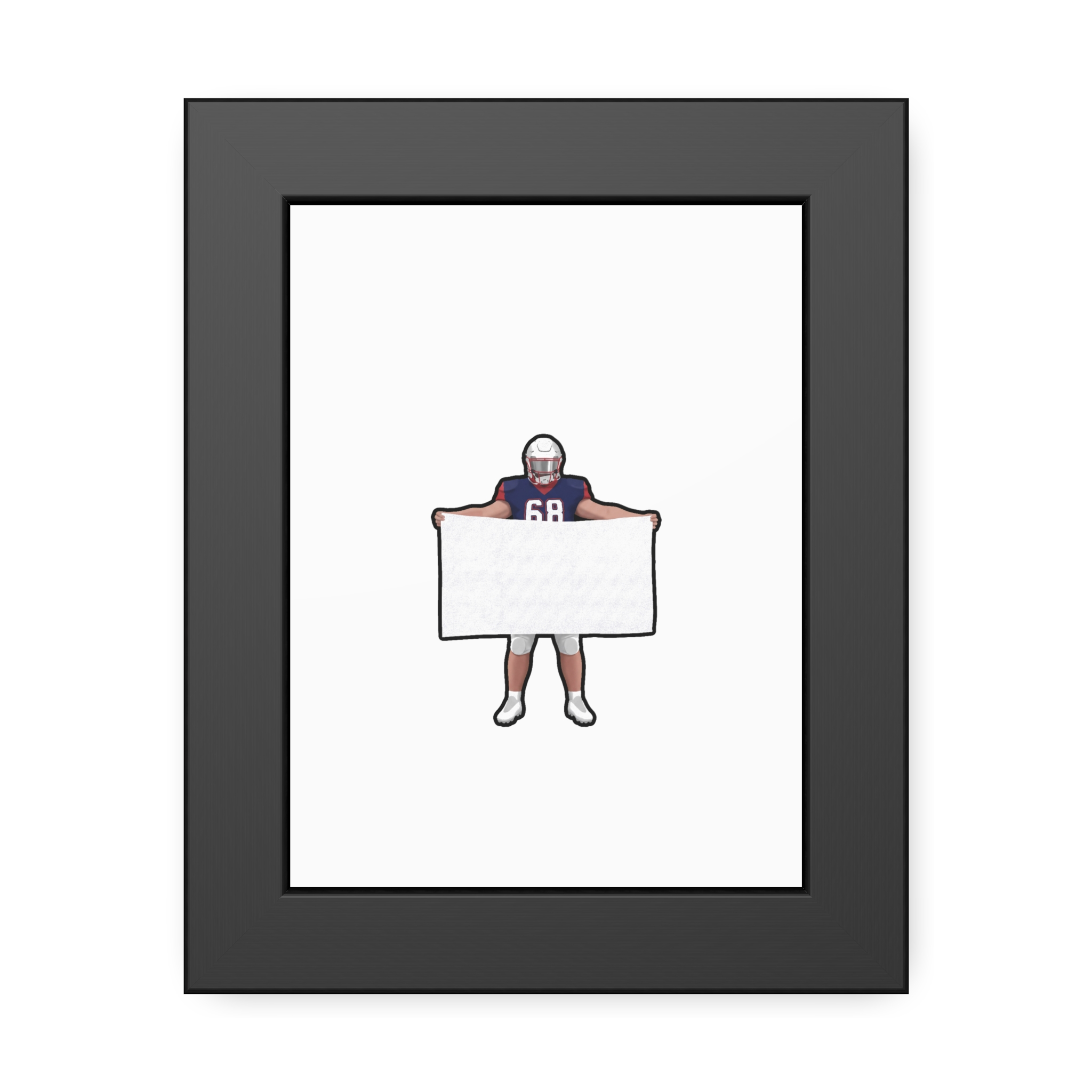 Framed Poster — character_name_arch in Black