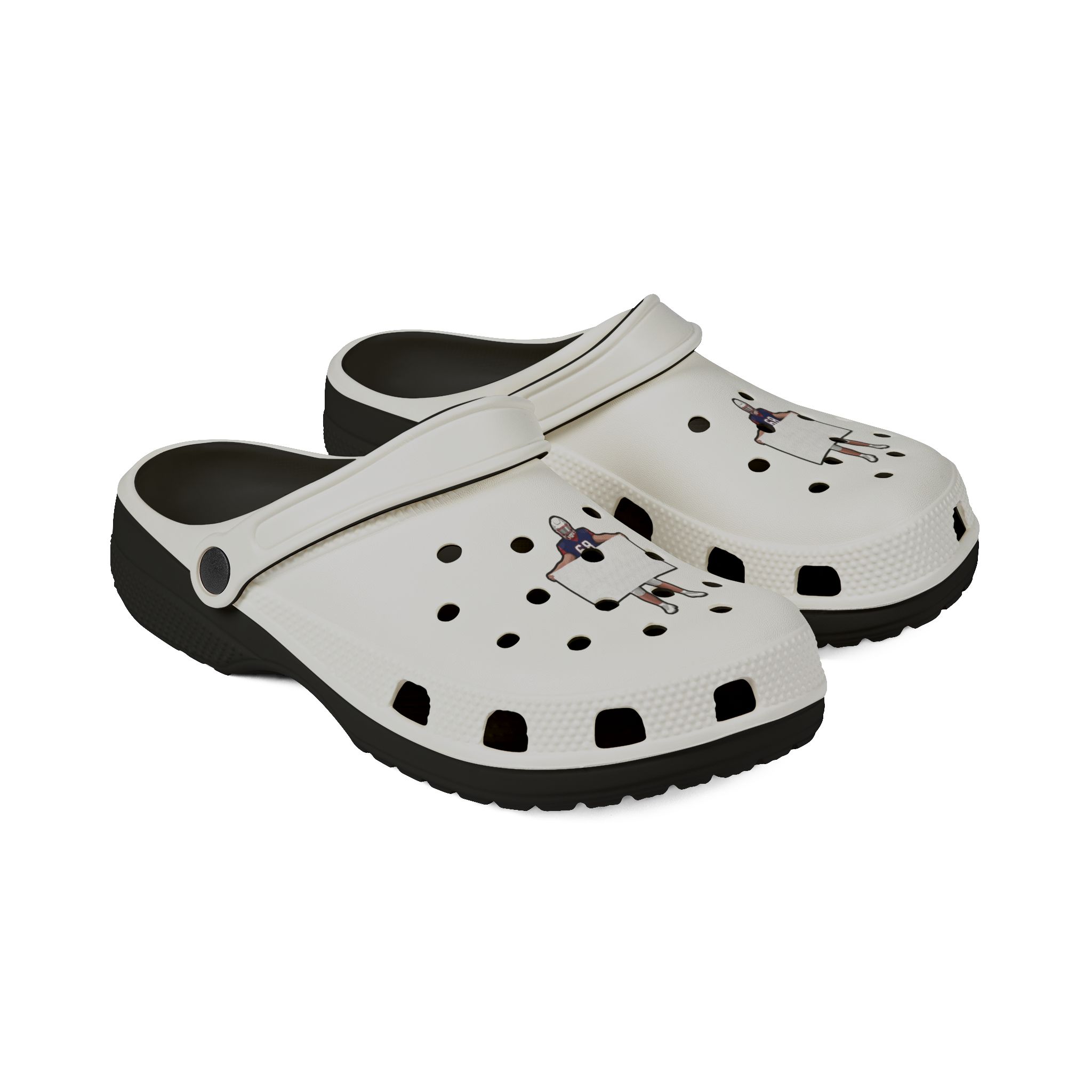 Rubber Clogs — character_number_top in Black