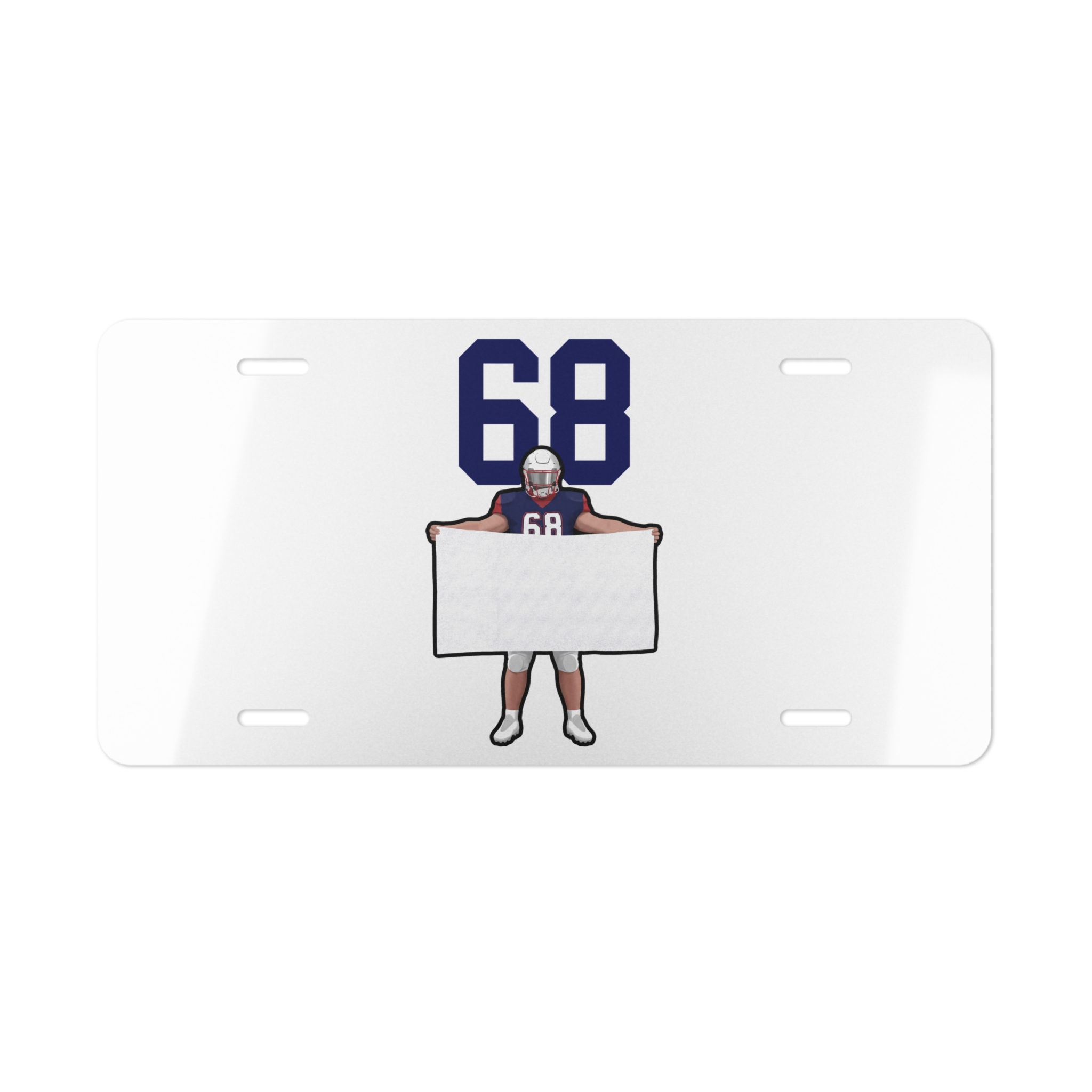 License Plate — character_number_top in Classic