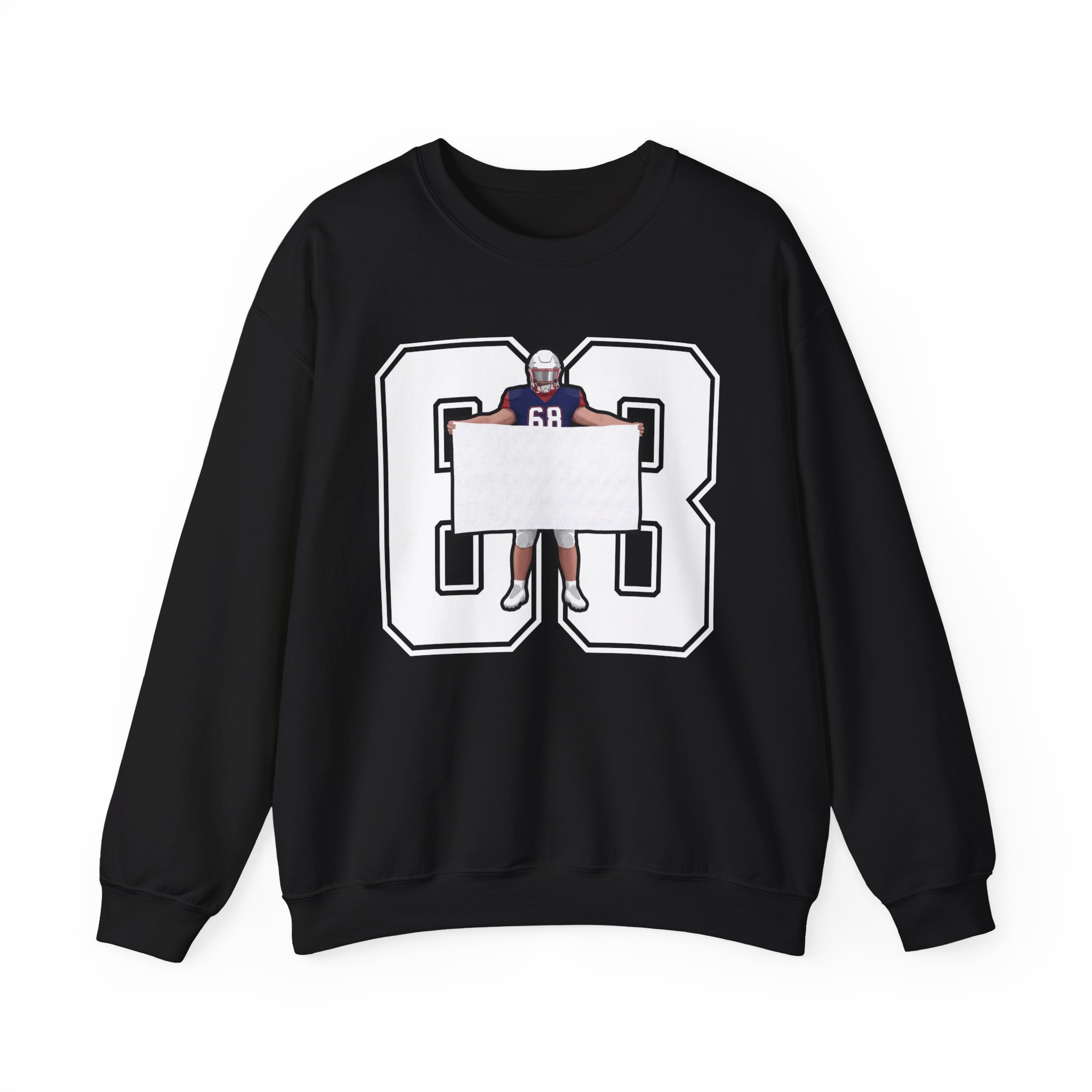 Crewneck Sweatshirt — character_number in Black
