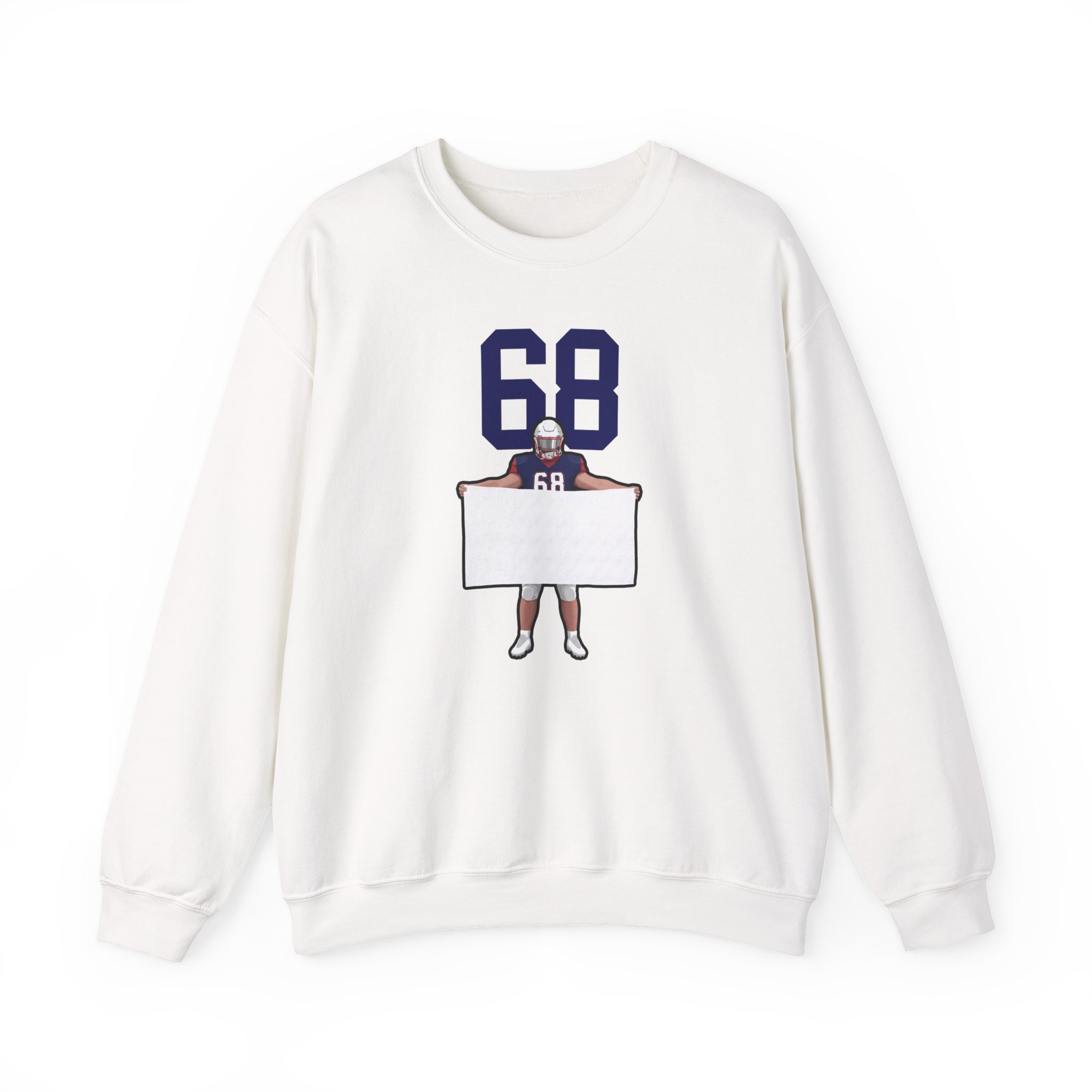 Crewneck Sweatshirt — character_number_top in White