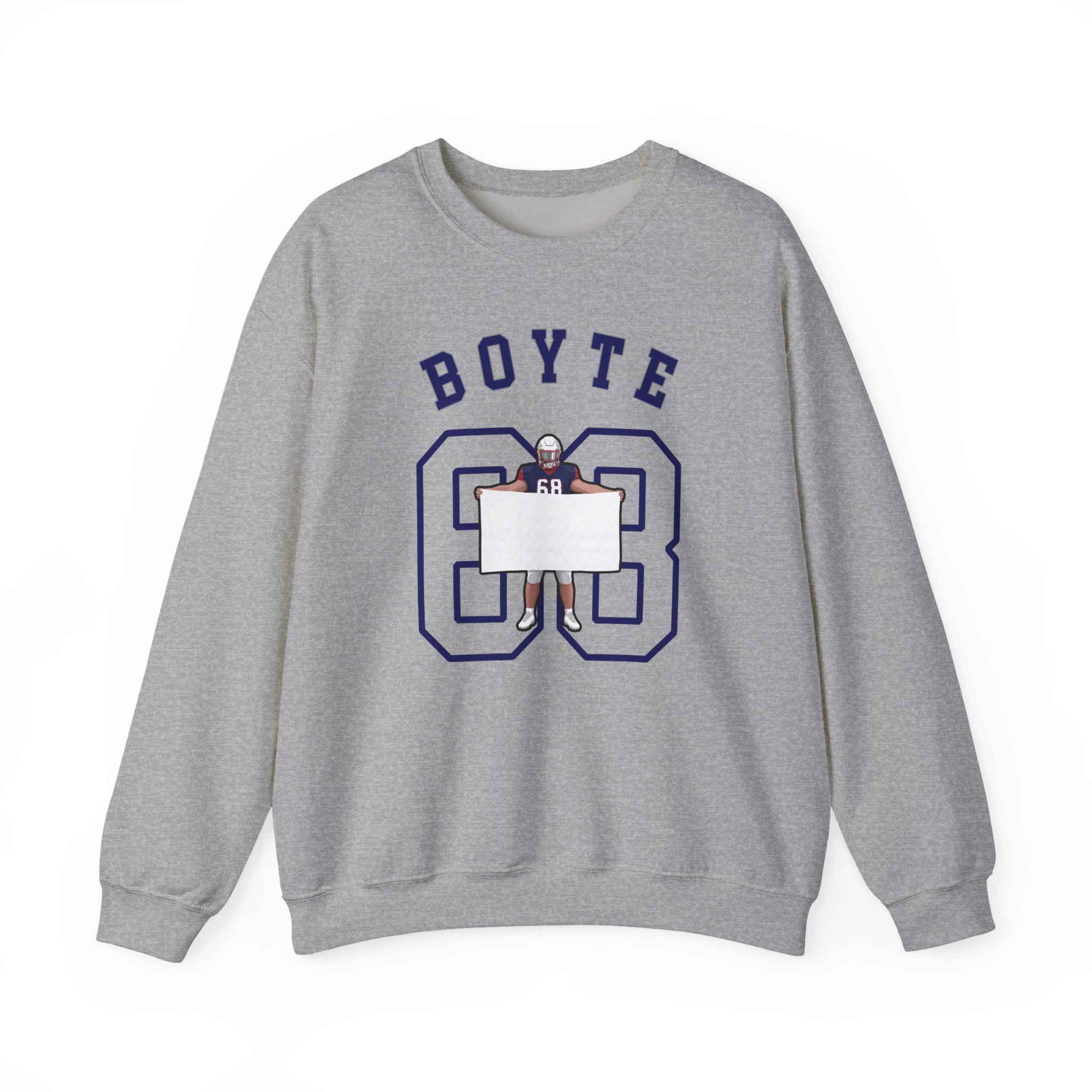 Crewneck Sweatshirt — character_shirsey_arch in Grey