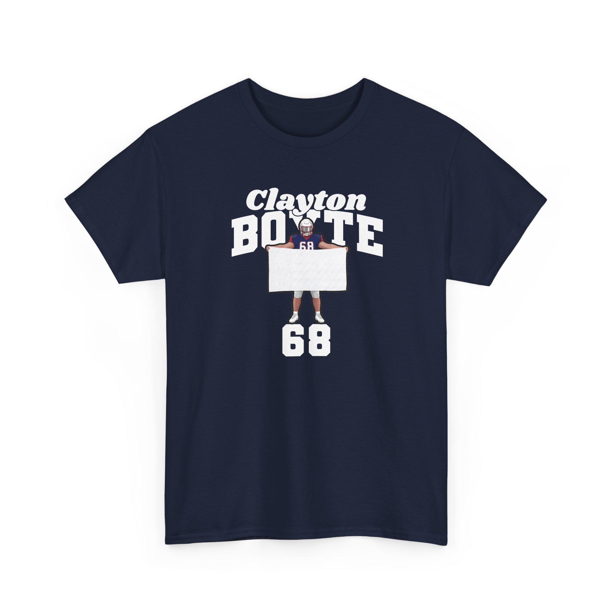 Tee — character_signature_arch in Navy