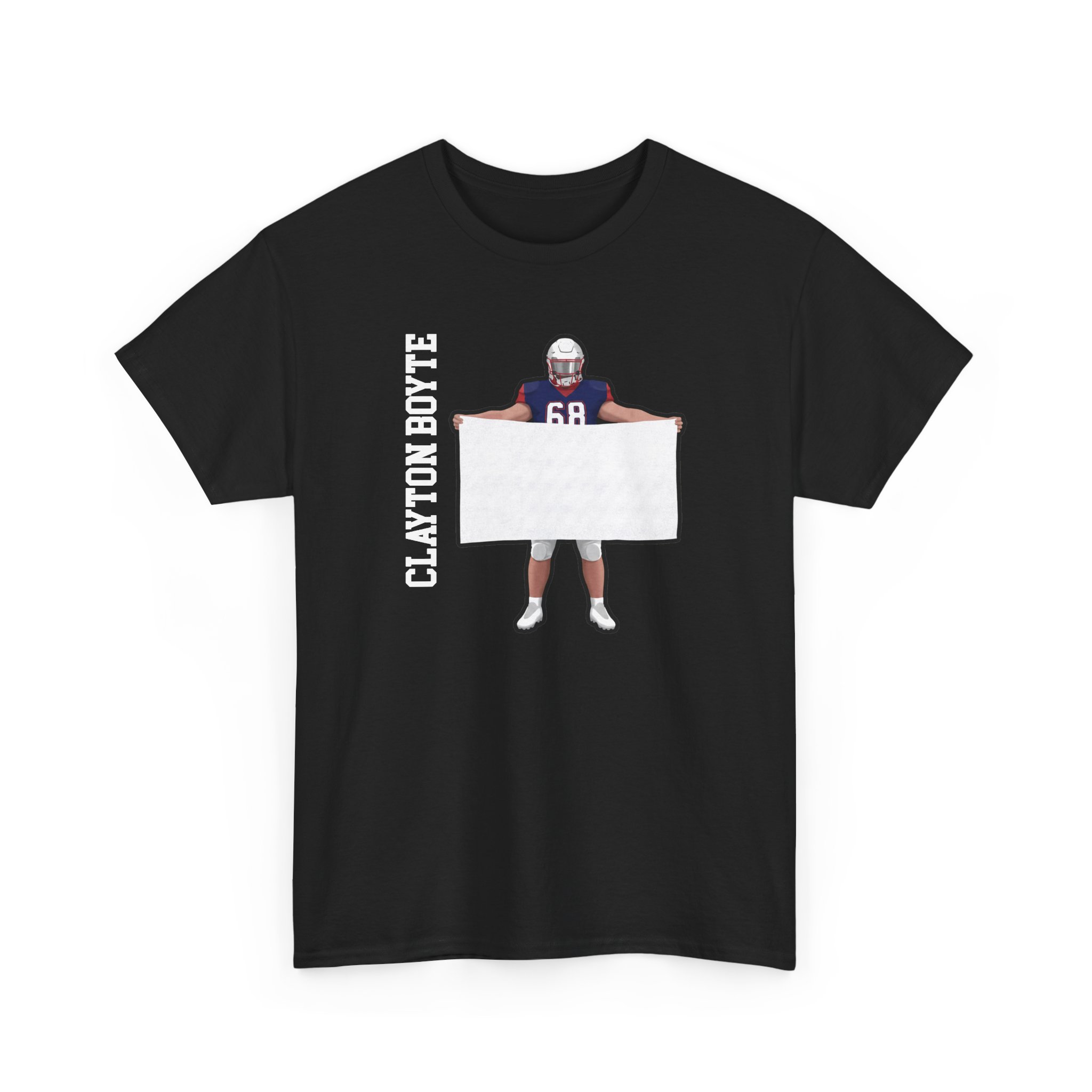 Tee — character_name_vertical in Black