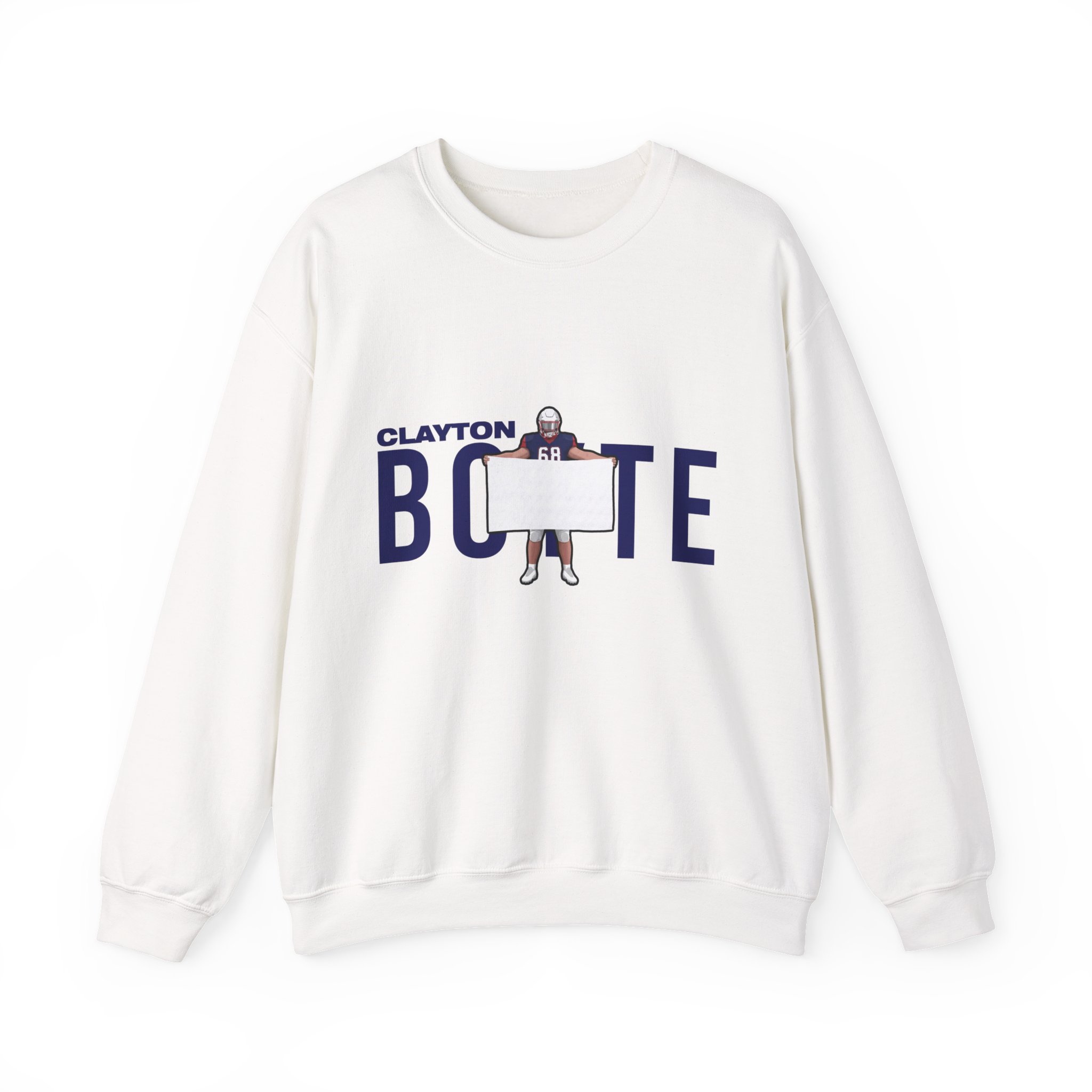 Crewneck Sweatshirt — character_player_name in White