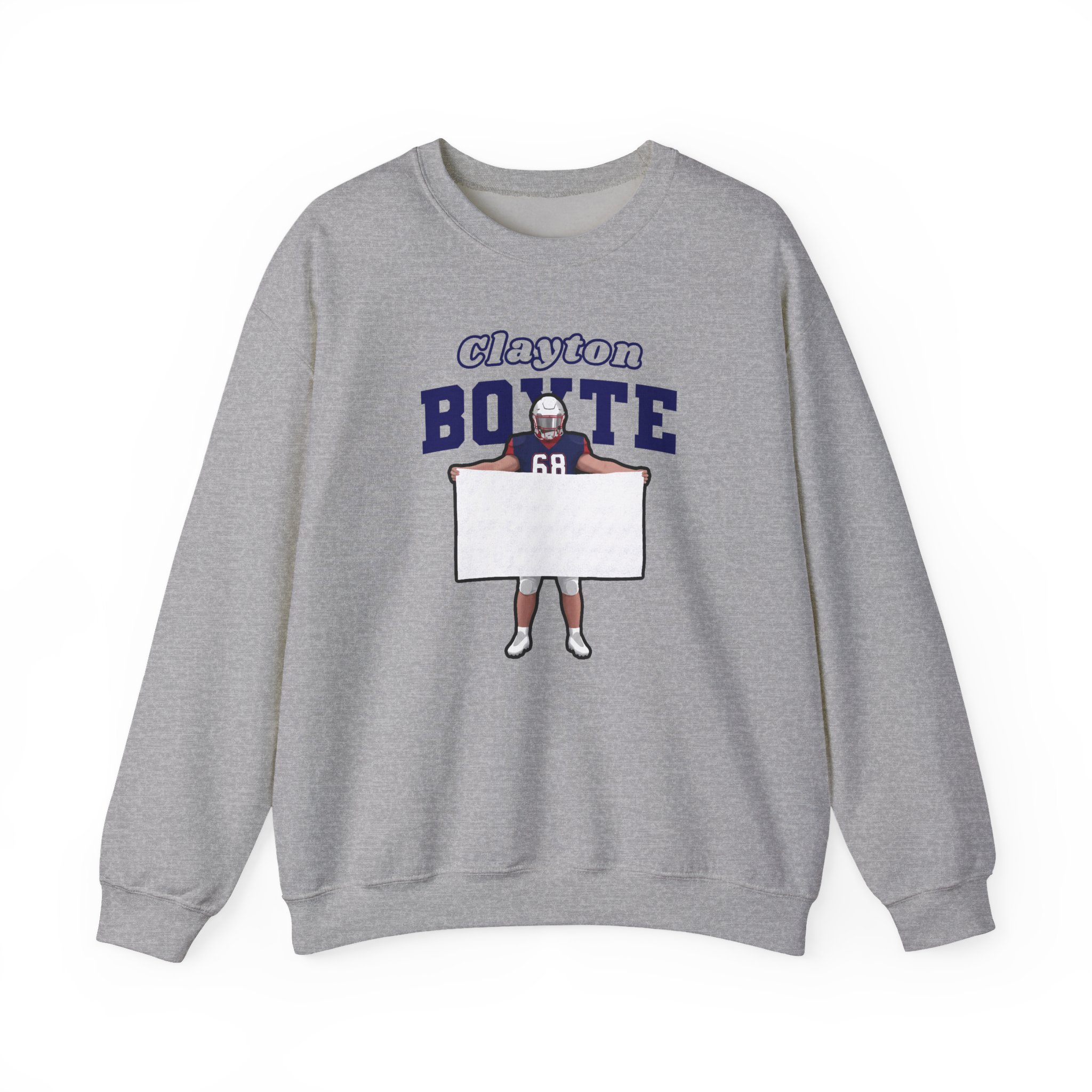 Crewneck Sweatshirt — character_name_arch in Grey