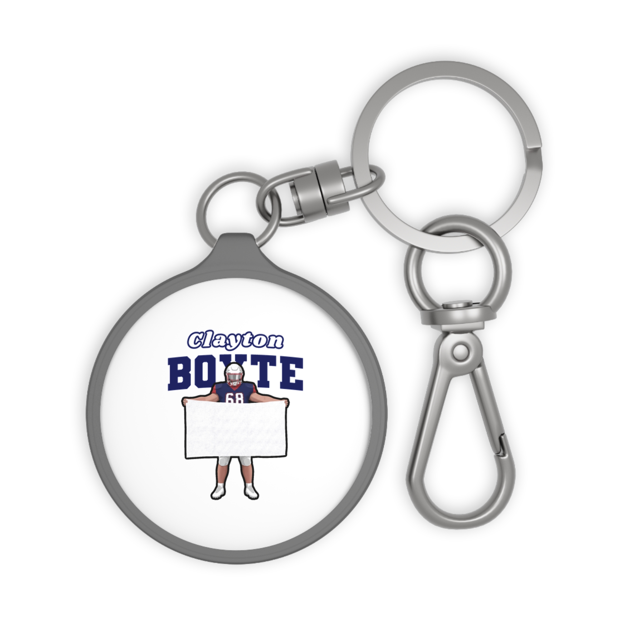 Keychain — character_name_arch in Grey