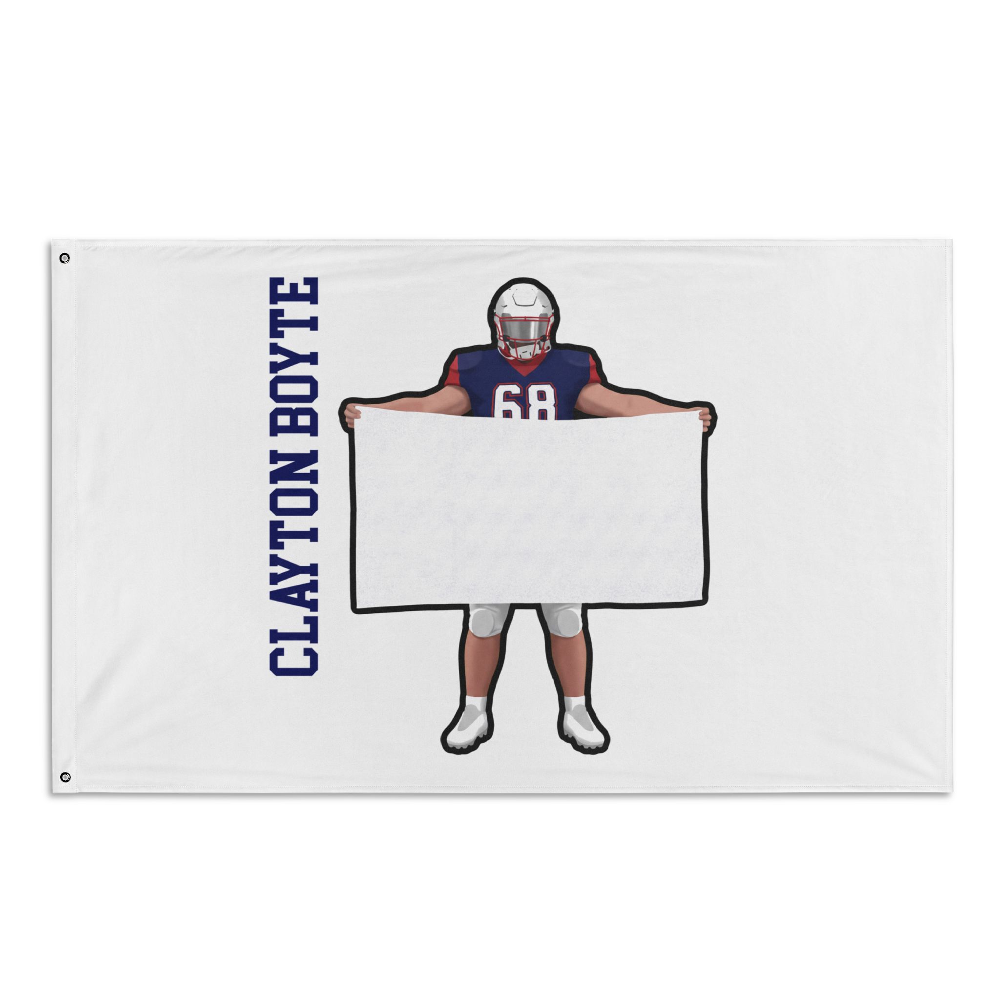 Flag (35 × 56 in) — character_name_vertical in Classic