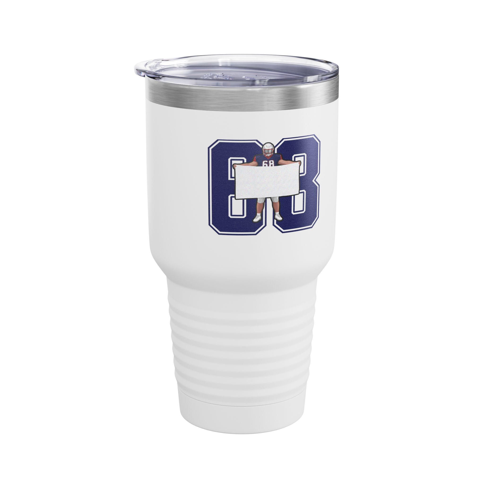 30oz Tumbler — character_number in White