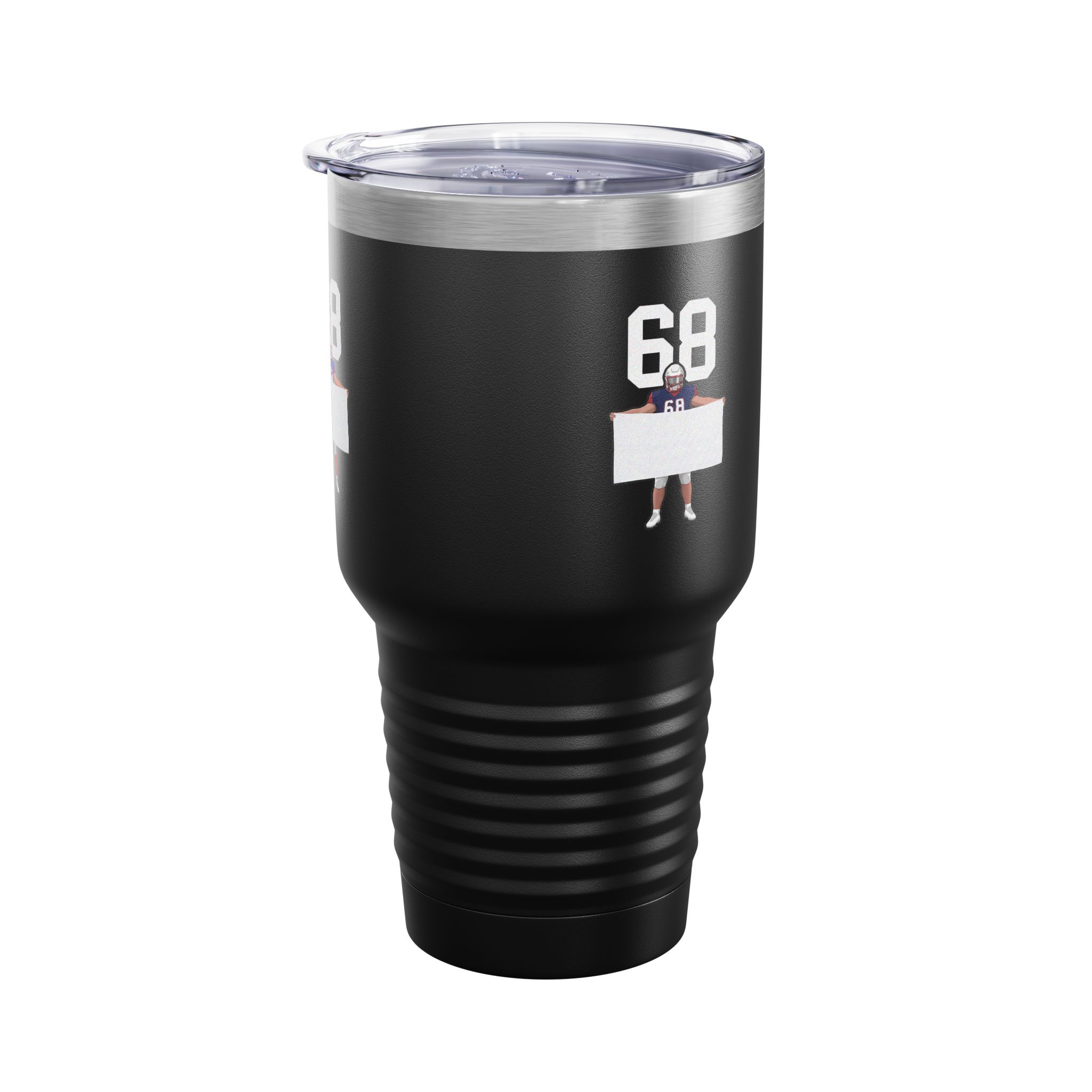 30oz Tumbler — character_number_top in Black