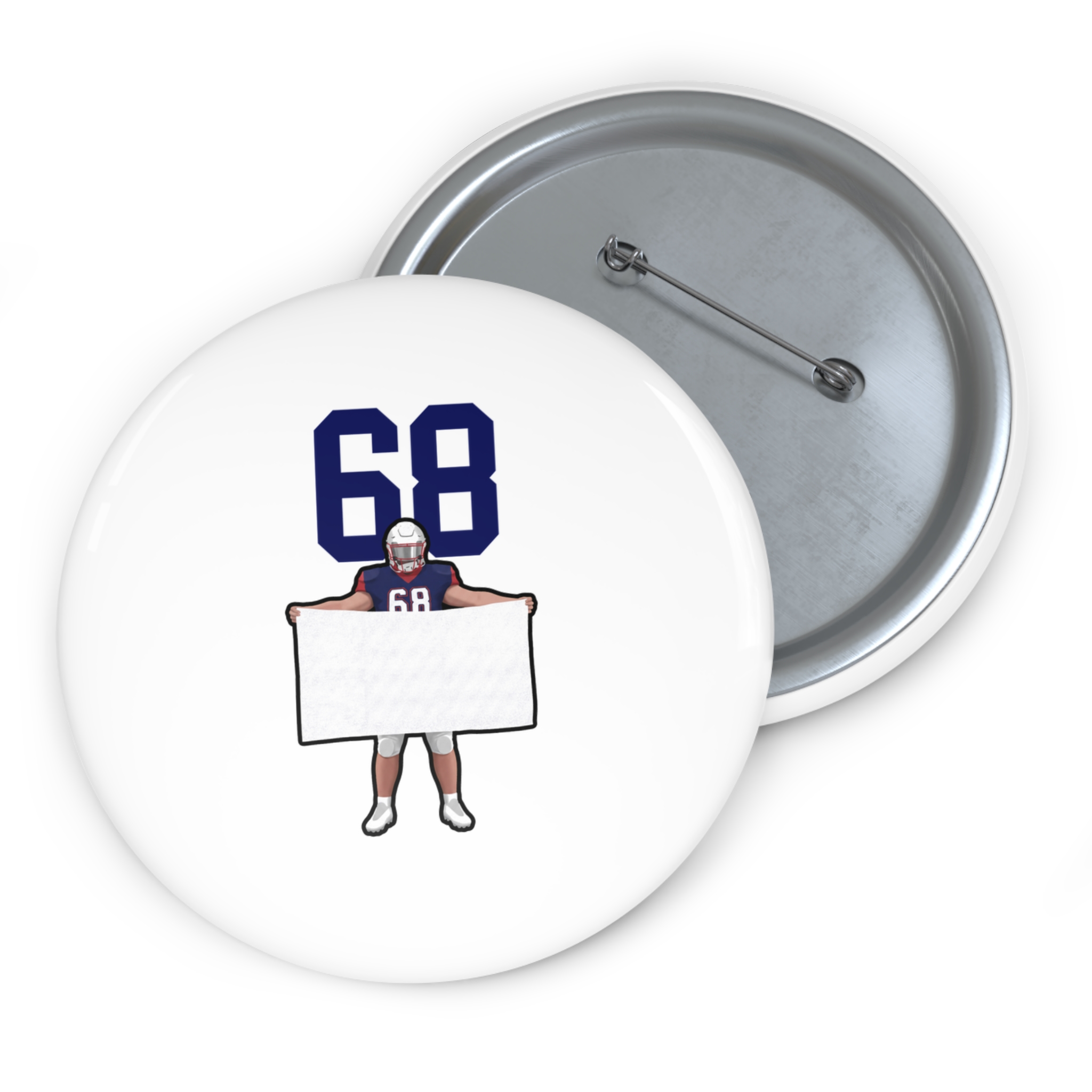 Game Day Pin — character_number_top in Classic