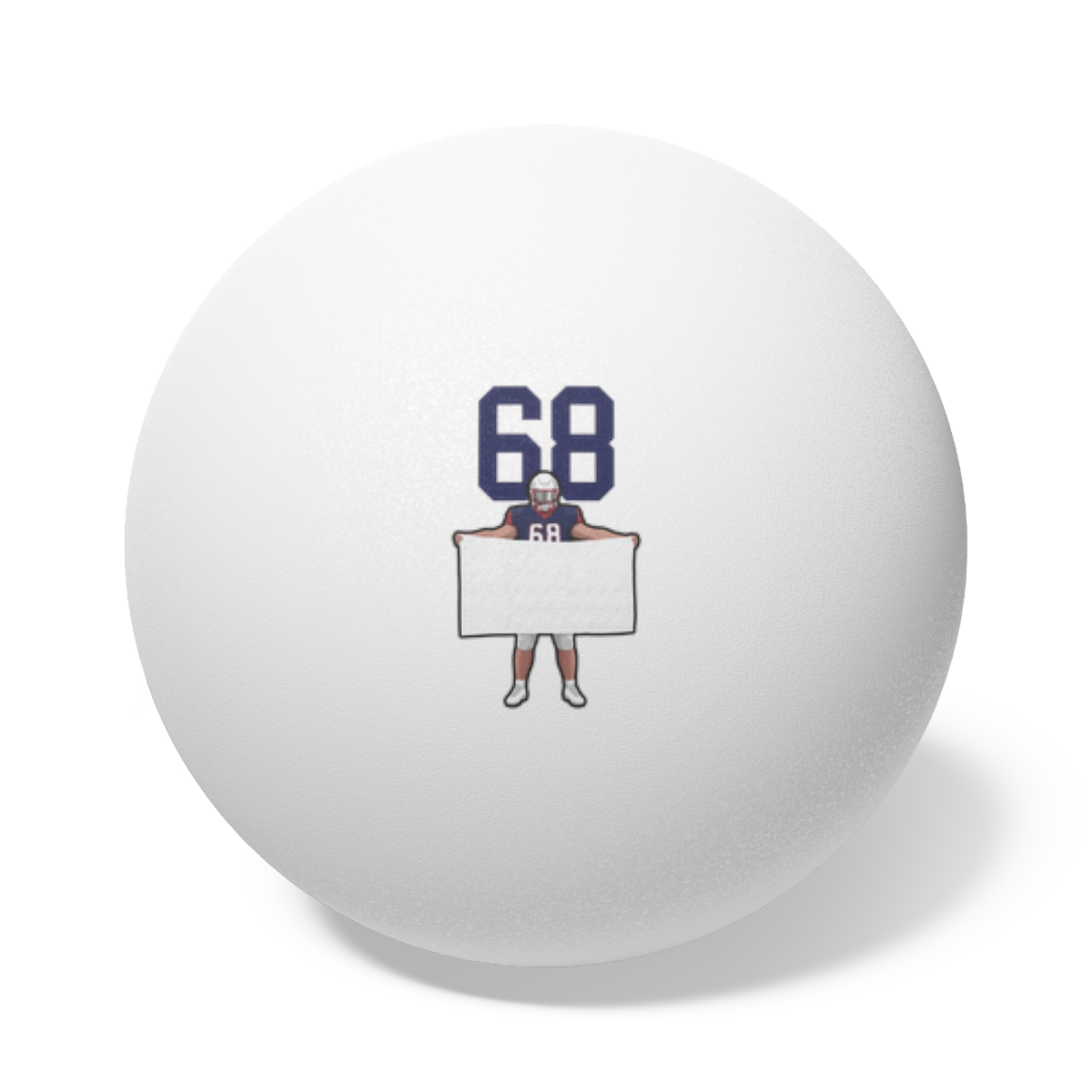 Ping Pong Balls, 6 pcs — character_number_top in White