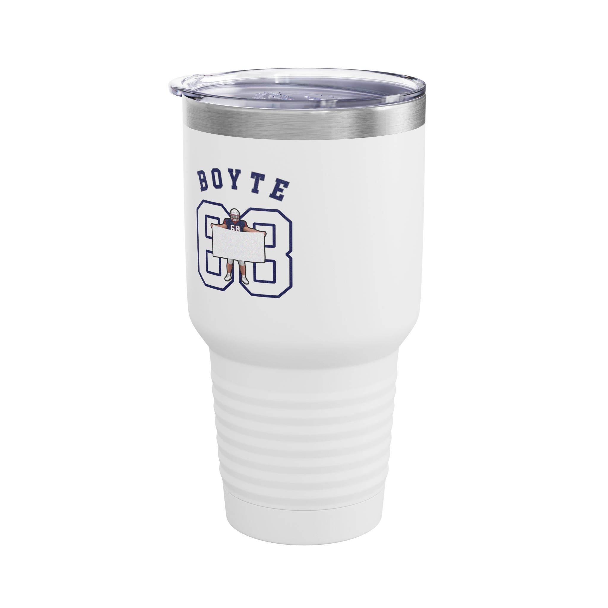30oz Tumbler — character_shirsey_arch in White