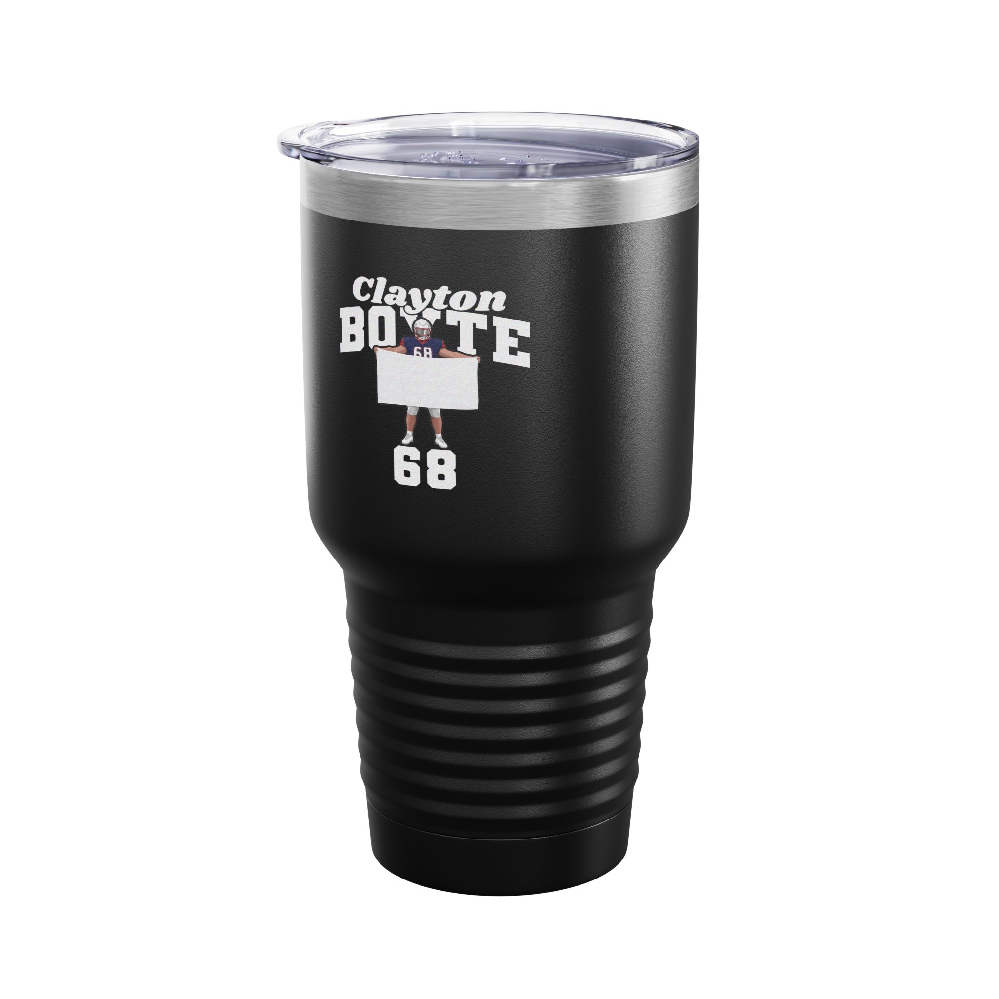 30oz Tumbler — character_signature_arch in Black