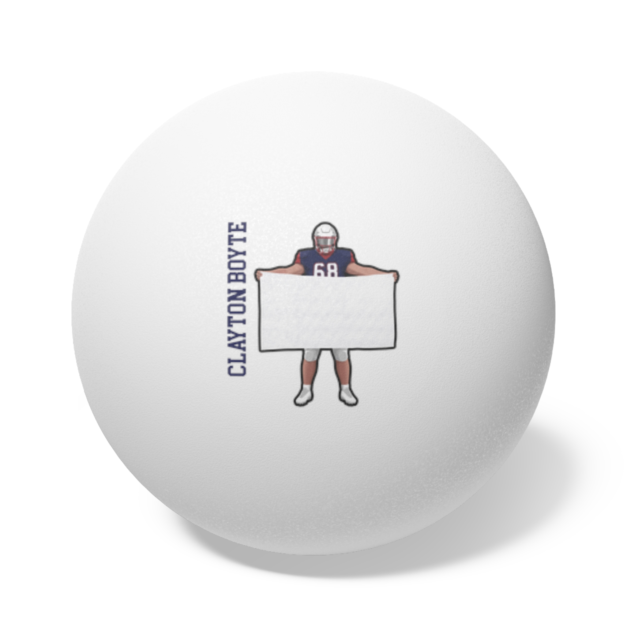 Ping Pong Balls, 6 pcs — character_name_vertical in White