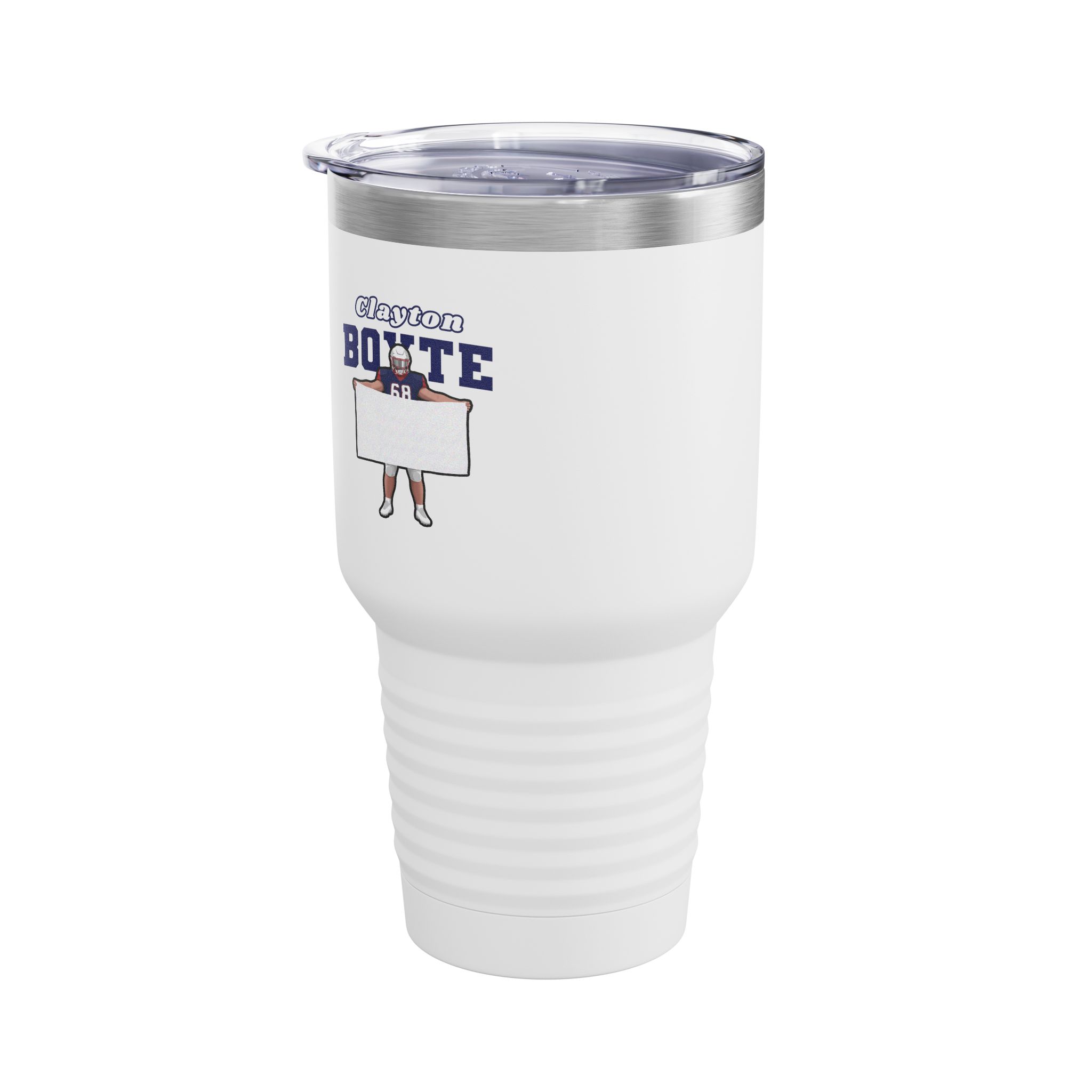 30oz Tumbler — character_name_arch in White