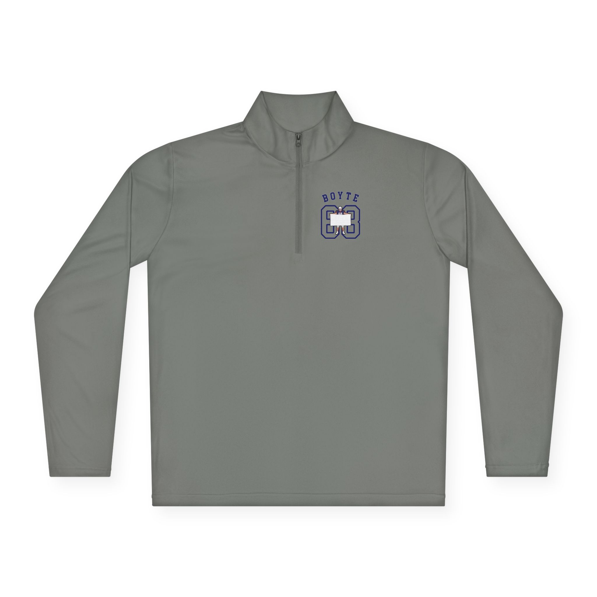 Q-Zip Pullover — character_shirsey_arch in Grey