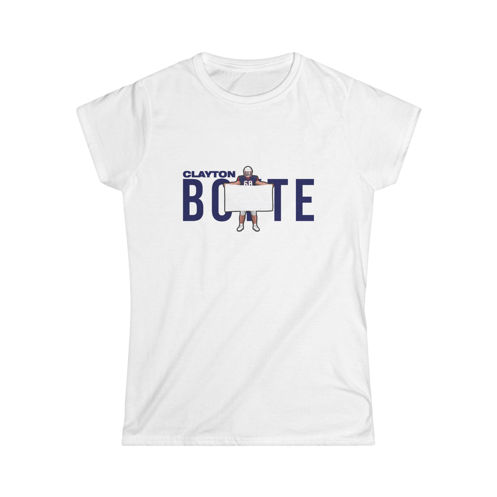 Women's Softstyle Tee — character_player_name in White