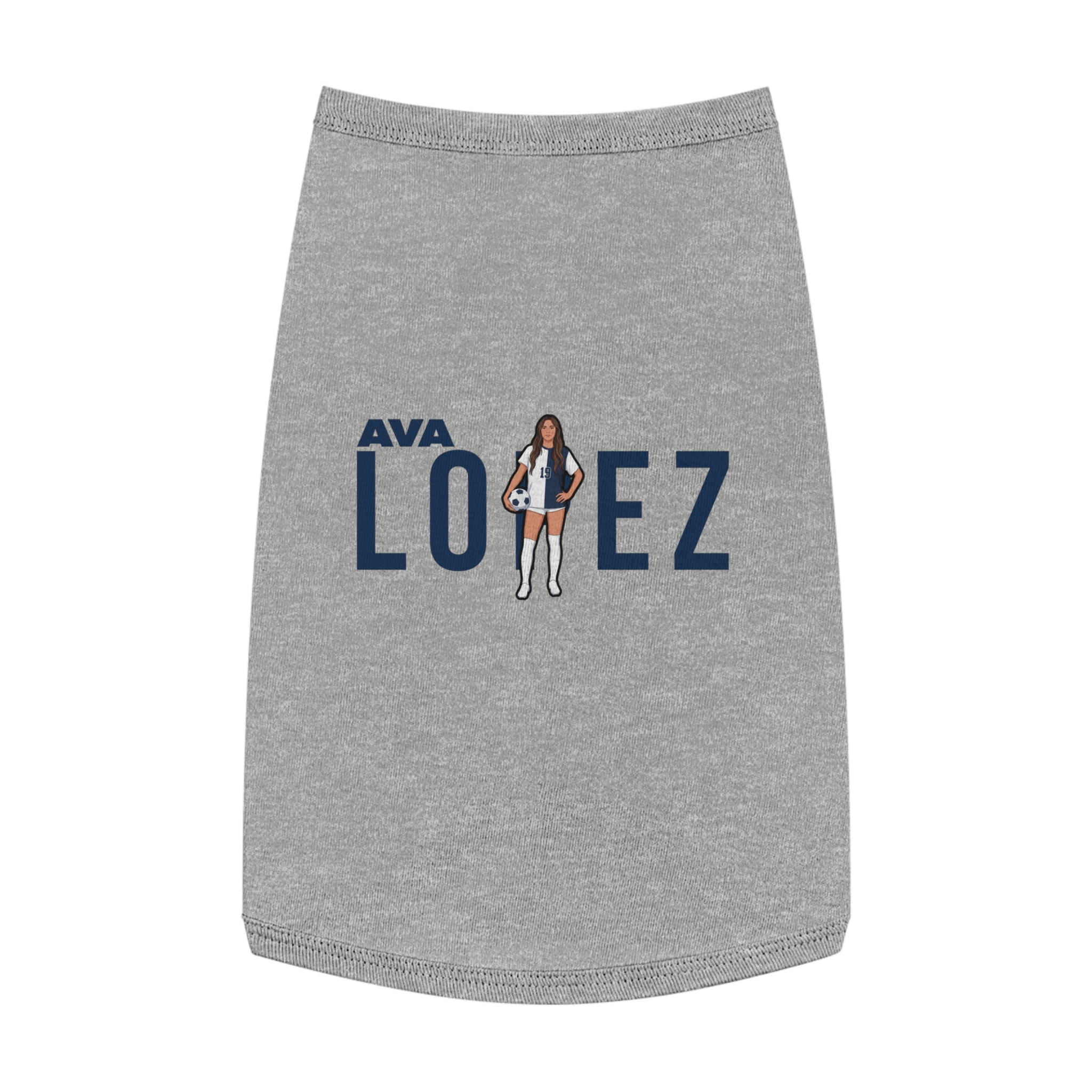 Pet Tank Top — character_player_name in White