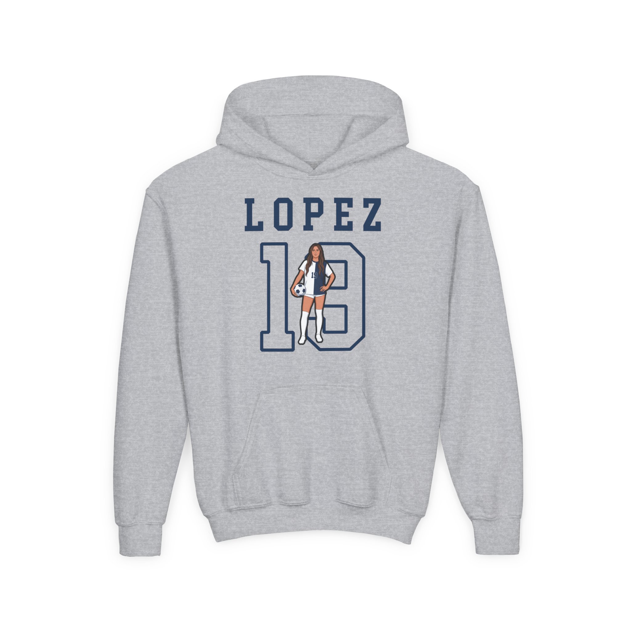 Youth Hoodie — character_shirsey in Grey