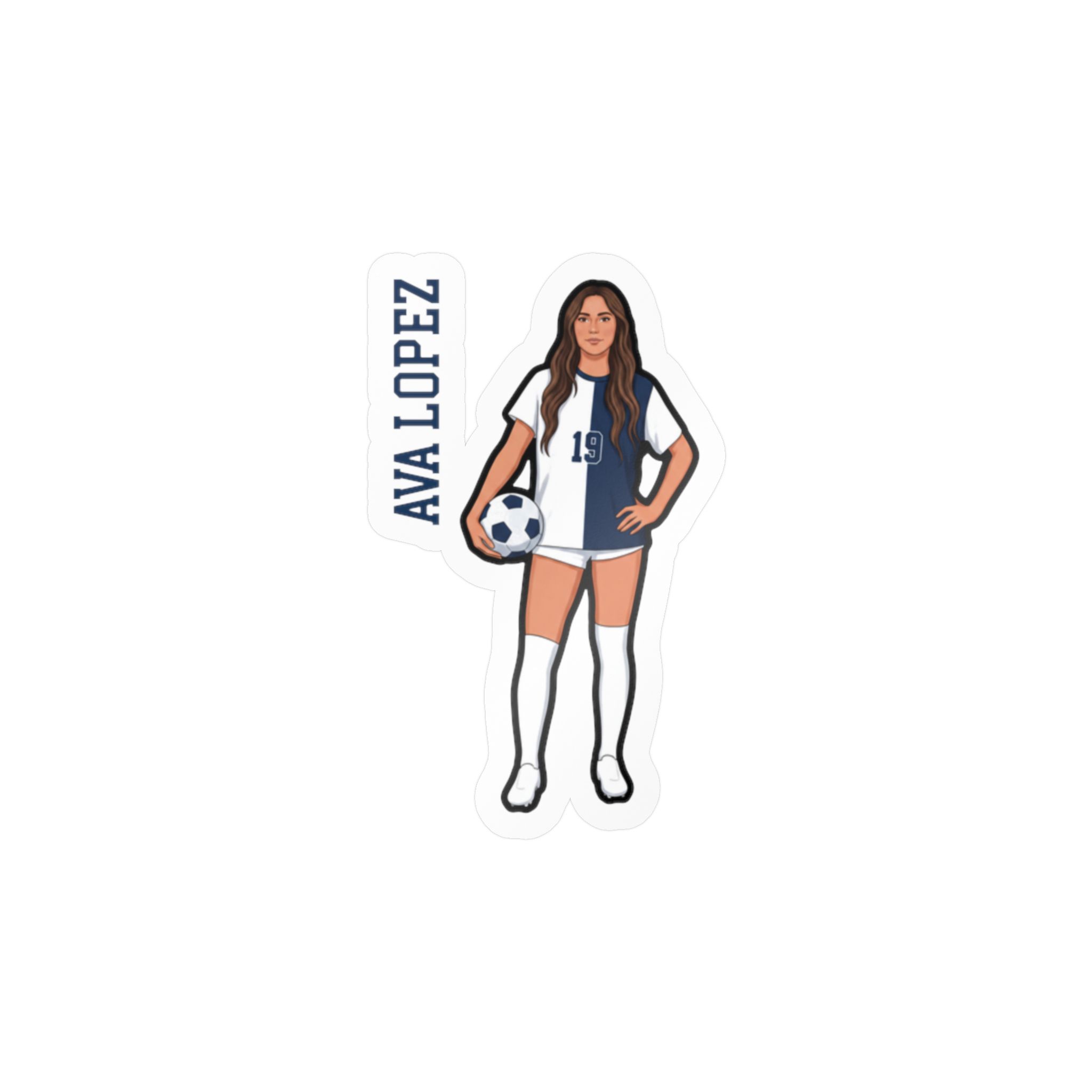 Vinyl Sticker — character_name_vertical in Classic