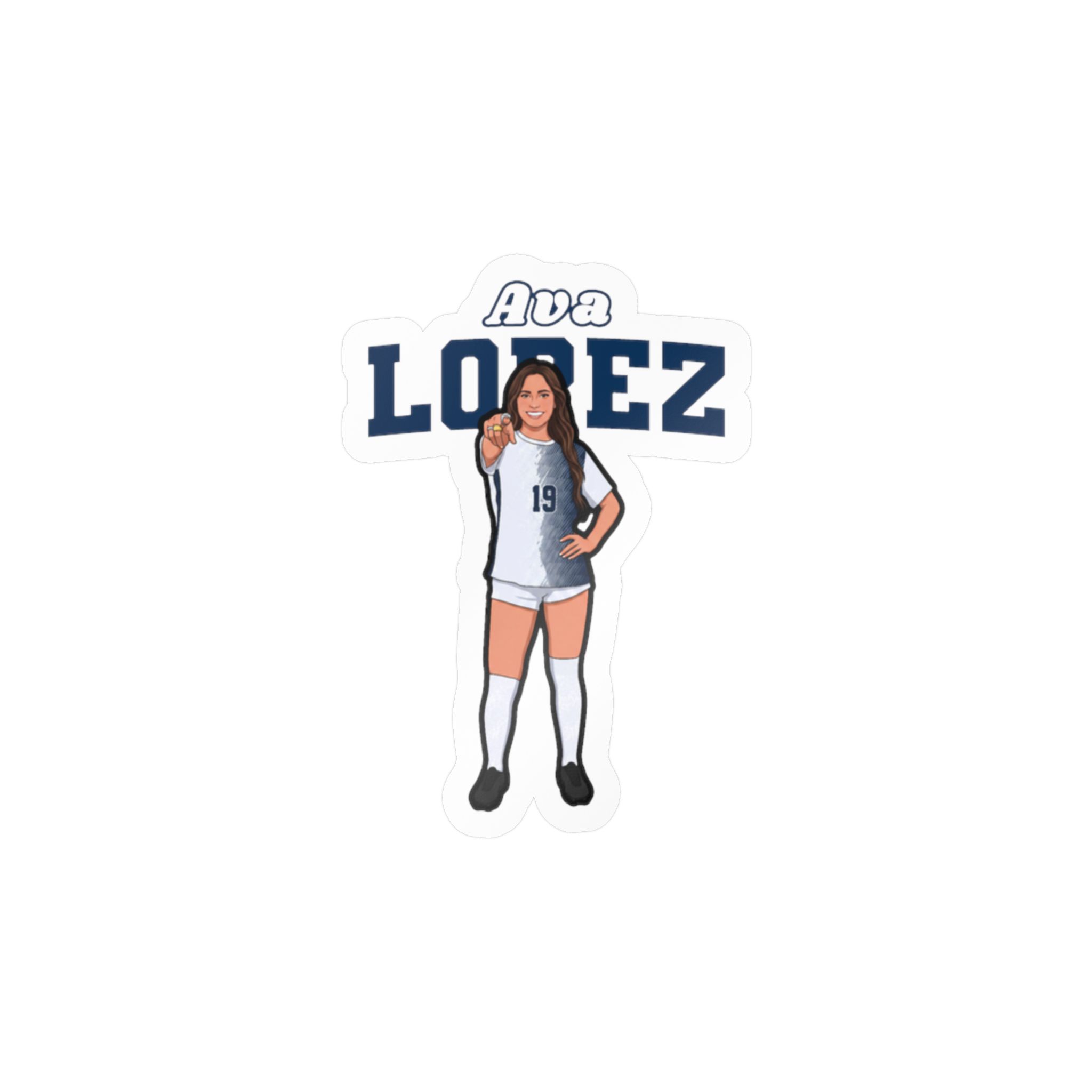 Vinyl Sticker — character_name_arch in Classic