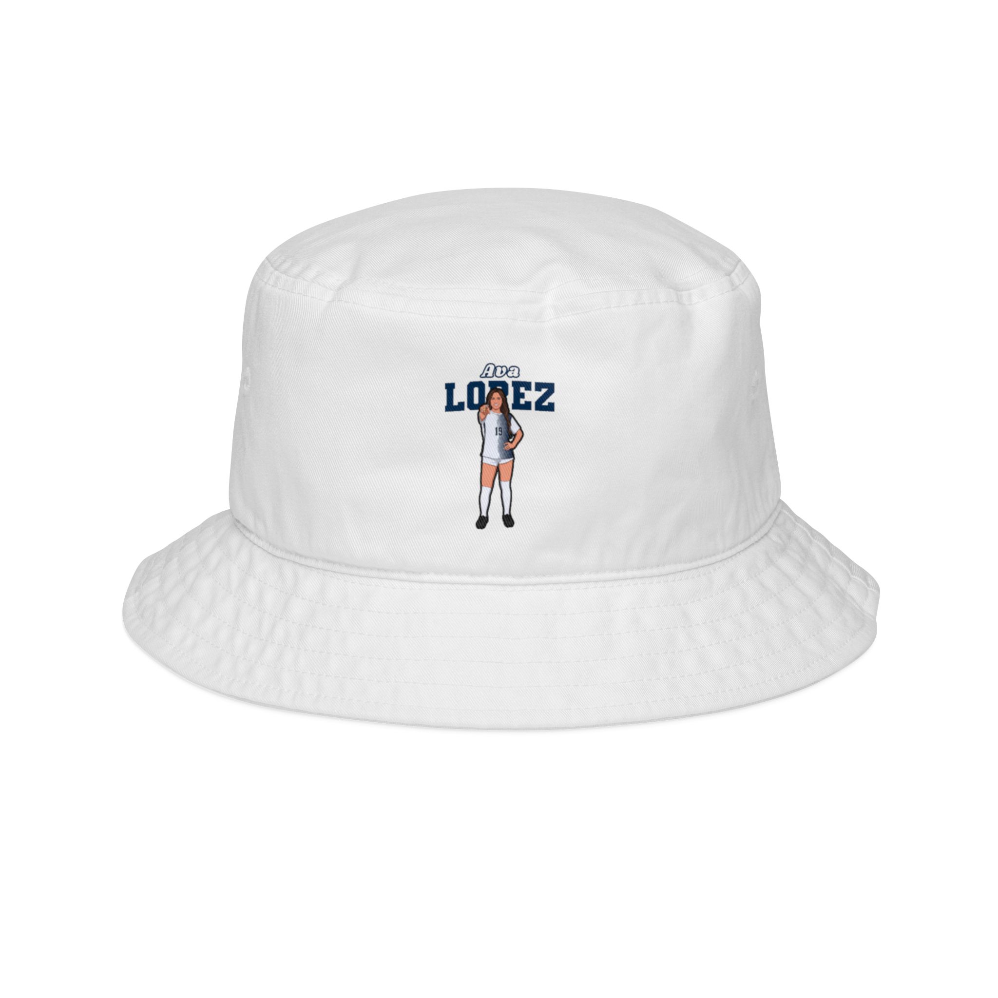 Bucket Hat — character_name_arch in White