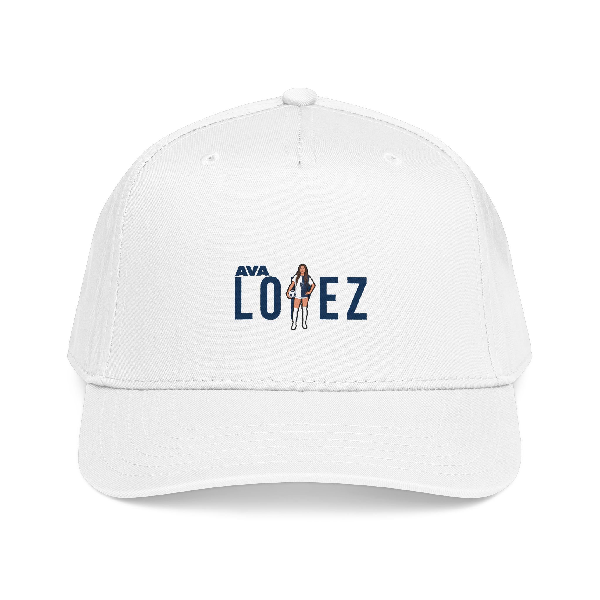 Baseball Cap — character_player_name in White