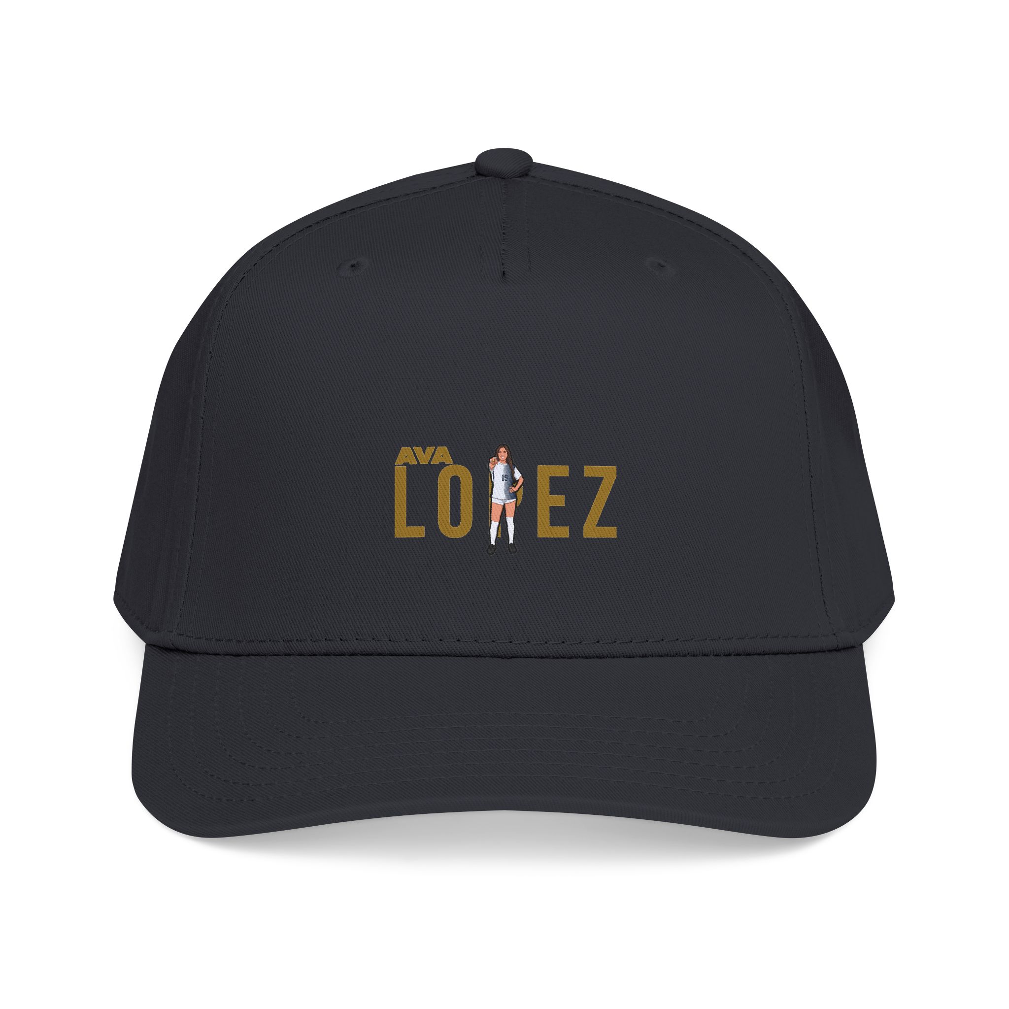 Baseball Cap — character_player_name in Black