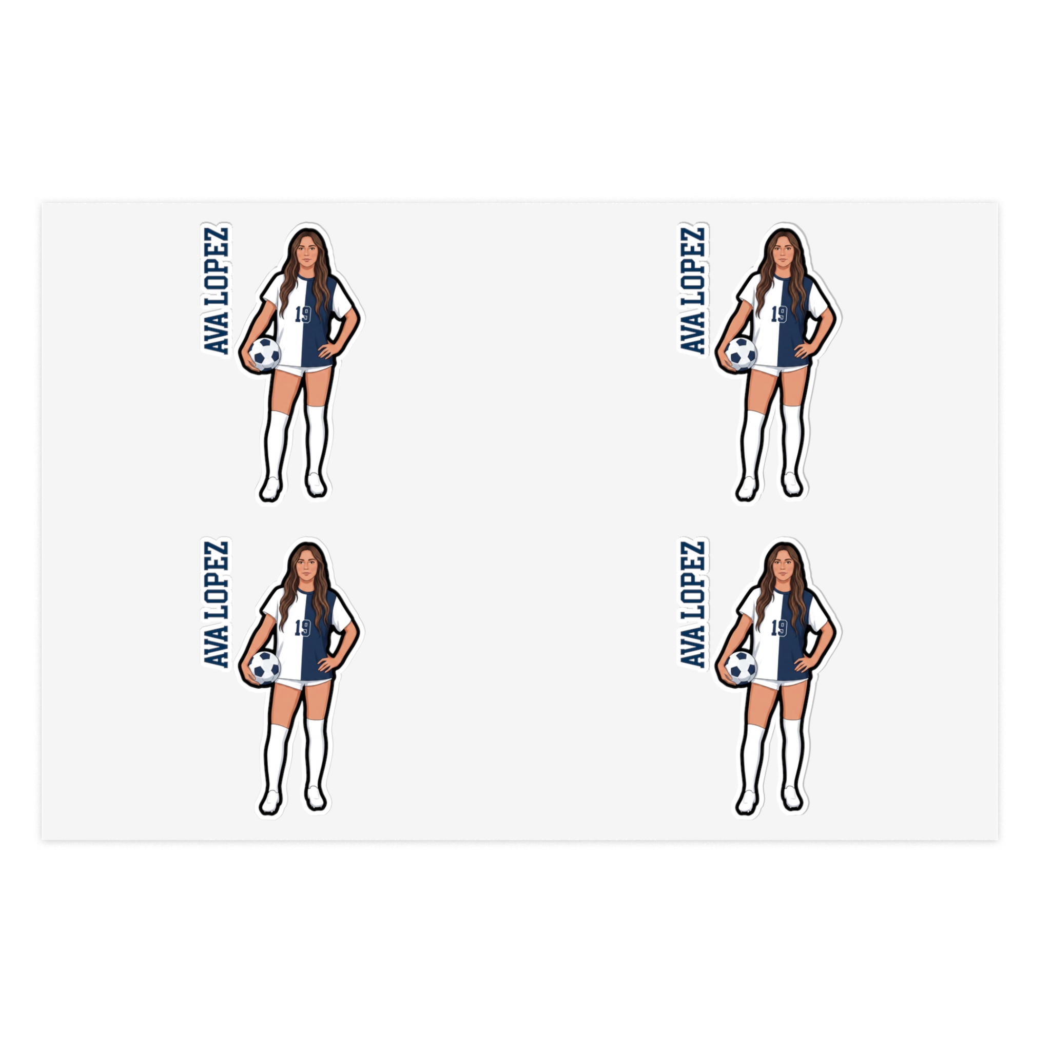 Sticker Sheet — character_name_vertical in Classic