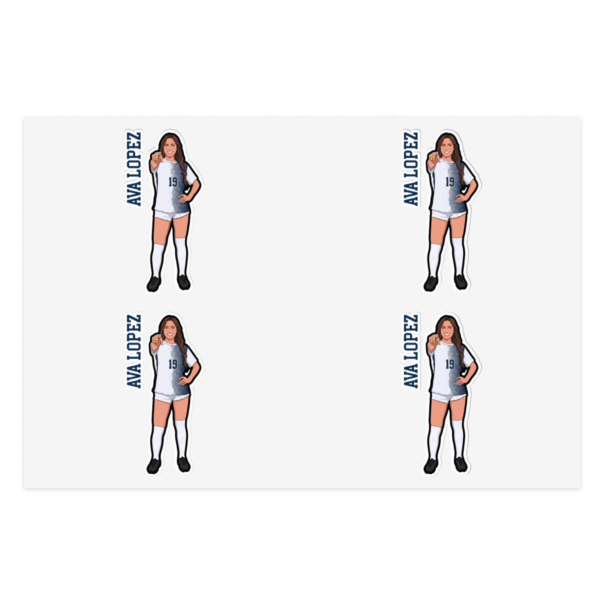Sticker Sheet — character_name_vertical in Classic